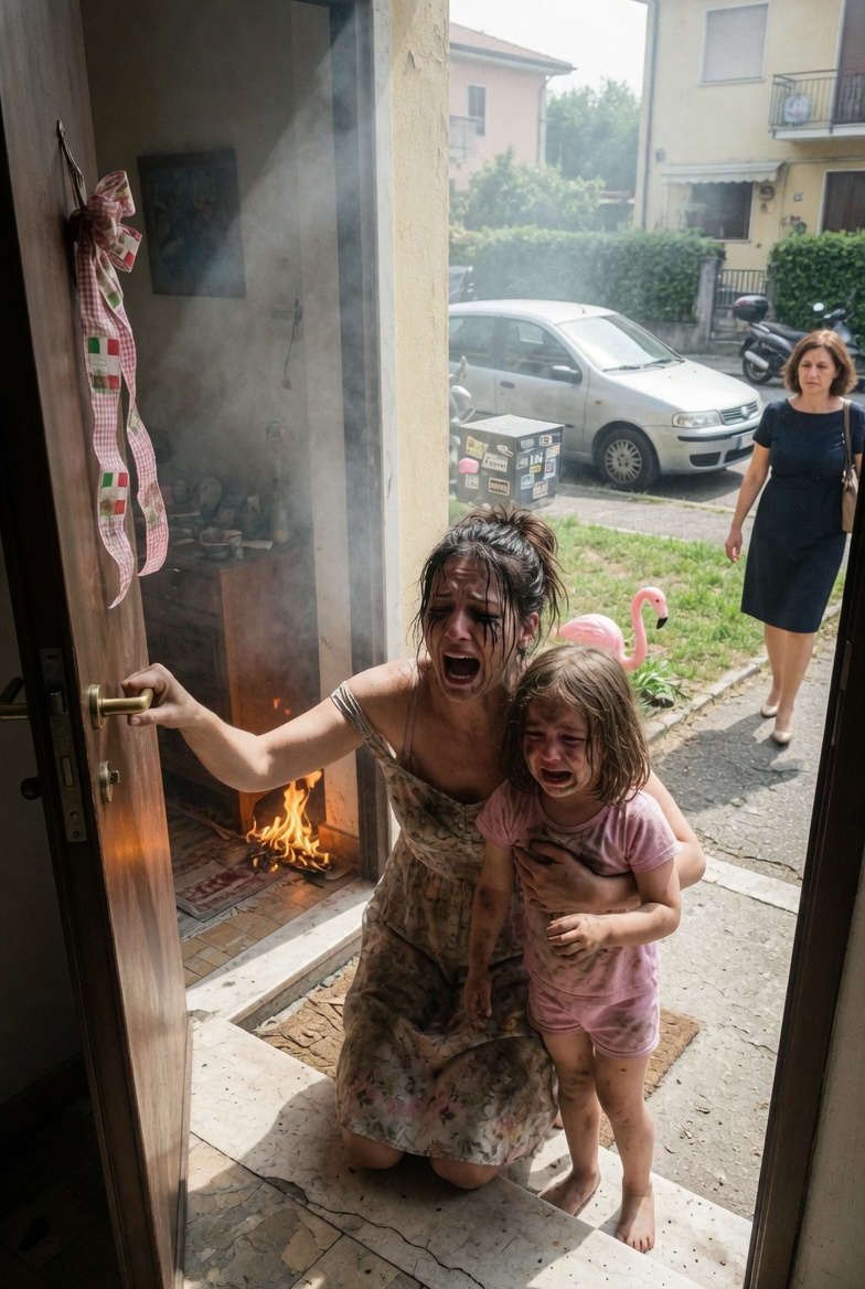 Eravamo solo a cena. L’allarme antincendio ha squarciato il silenzio. Mia sorella Carla si è mossa per prima, scomparendo. La porta non si apriva, bloccata dall’esterno.
