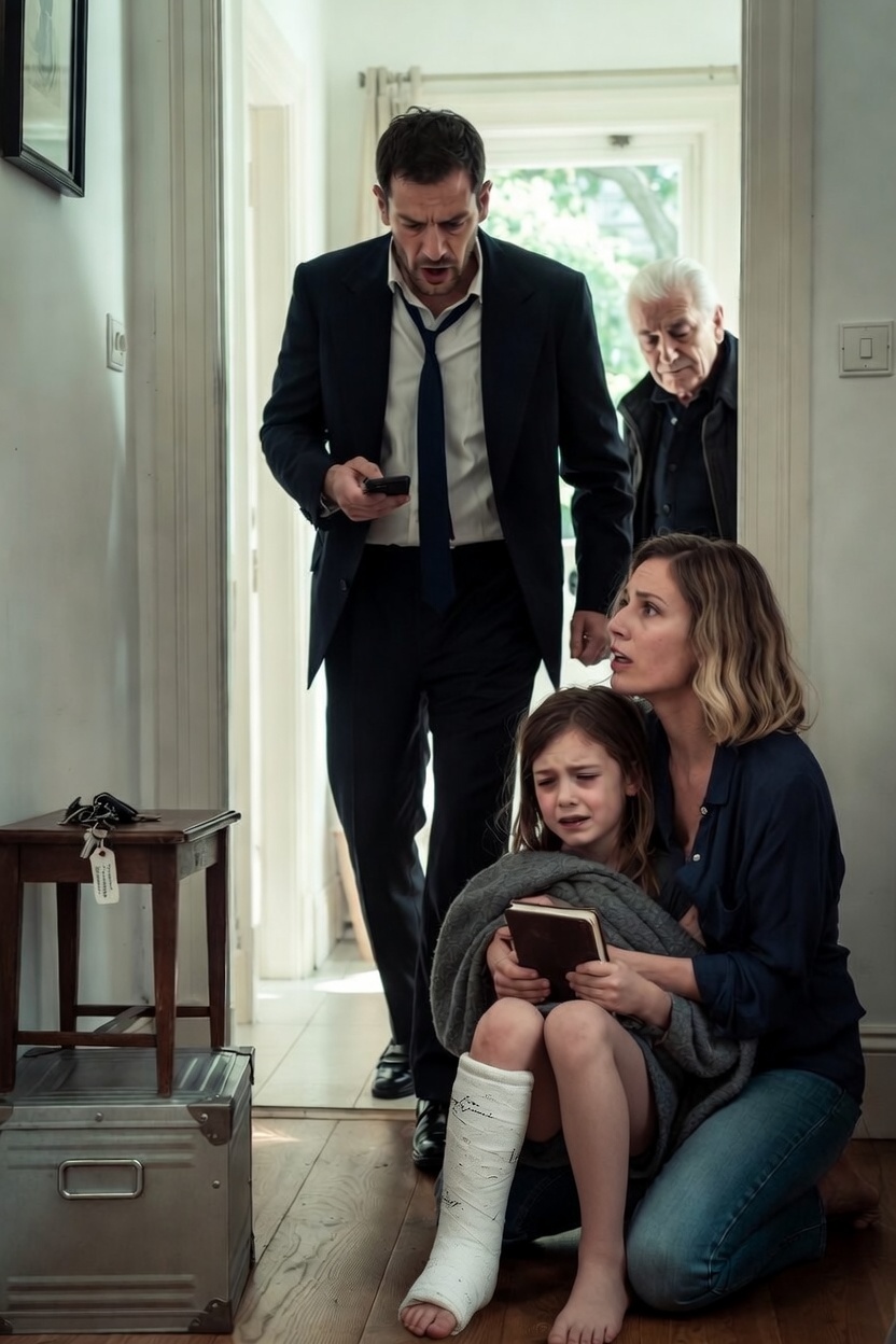 Ero a 3.000 km di distanza quando il telefono squillò alle 2:47 di notte. La preside della scuola disse che mia figlia di 7 anni era arrivata da sola, scalza e livida. Continuava a scrivere ‘Nonno mi ha fatto male’ su fogli di carta.