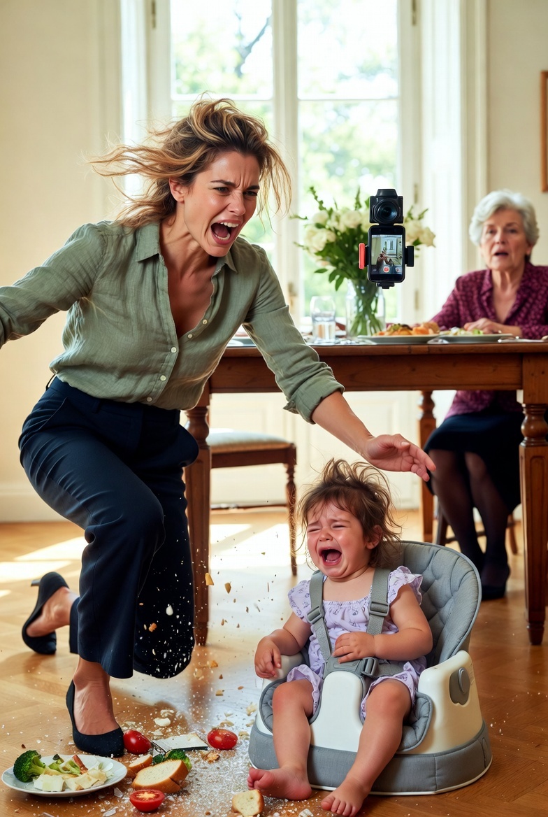 Alla cena familiare, mia sorella ha lanciato il cibo in faccia alla mia bimba. L’ha afferrata per i capelli e sbattuta a terra. Ma lì, davanti a tutti, ho rivelato un segreto che l’ha lasciata senza parole.