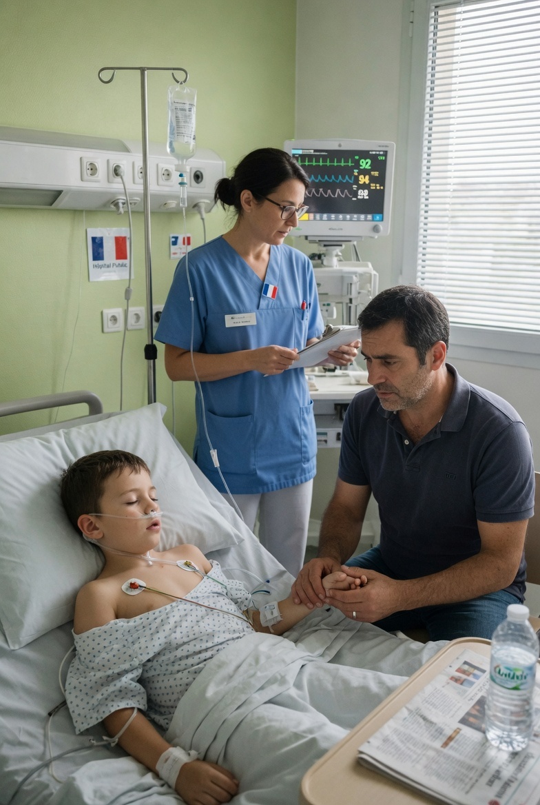 Les machines bourdonnaient comme des fantômes, murmurant des secrets que je ne voulais pas entendre. Les lumières de la réanimation ne vacillaient pas – elles transperçaient. Le torse de mon fils Matteo se soulevait irrégulièrement sous la lueur fluorescente.