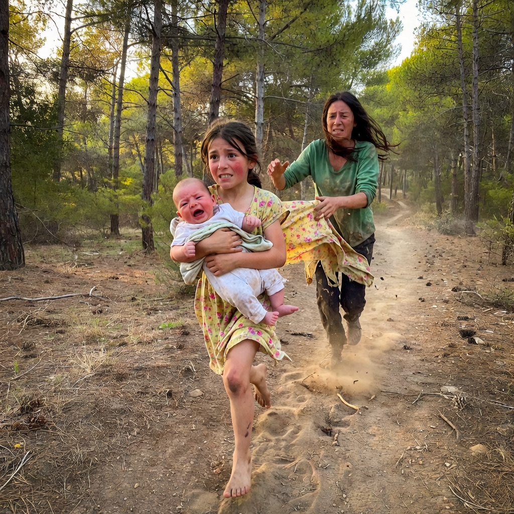 Le trajet du retour semblait interminable ce mardi-là. L’allée de mes parents était vide. Une petite silhouette émergea de la forêt, trébuchant, un fardeau serré contre elle.