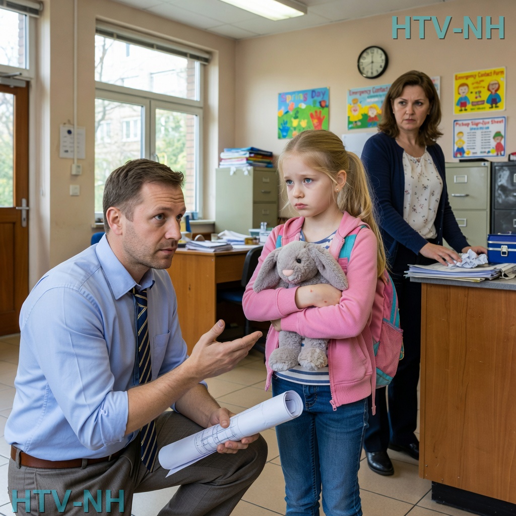 Odebrałem nieznany numer podczas pracy. Dyrektorka szkoły: ‘Pana córka Clara czeka trzy godziny na odbiór’. Nie mam córki. Jestem 28-letnim singlem.