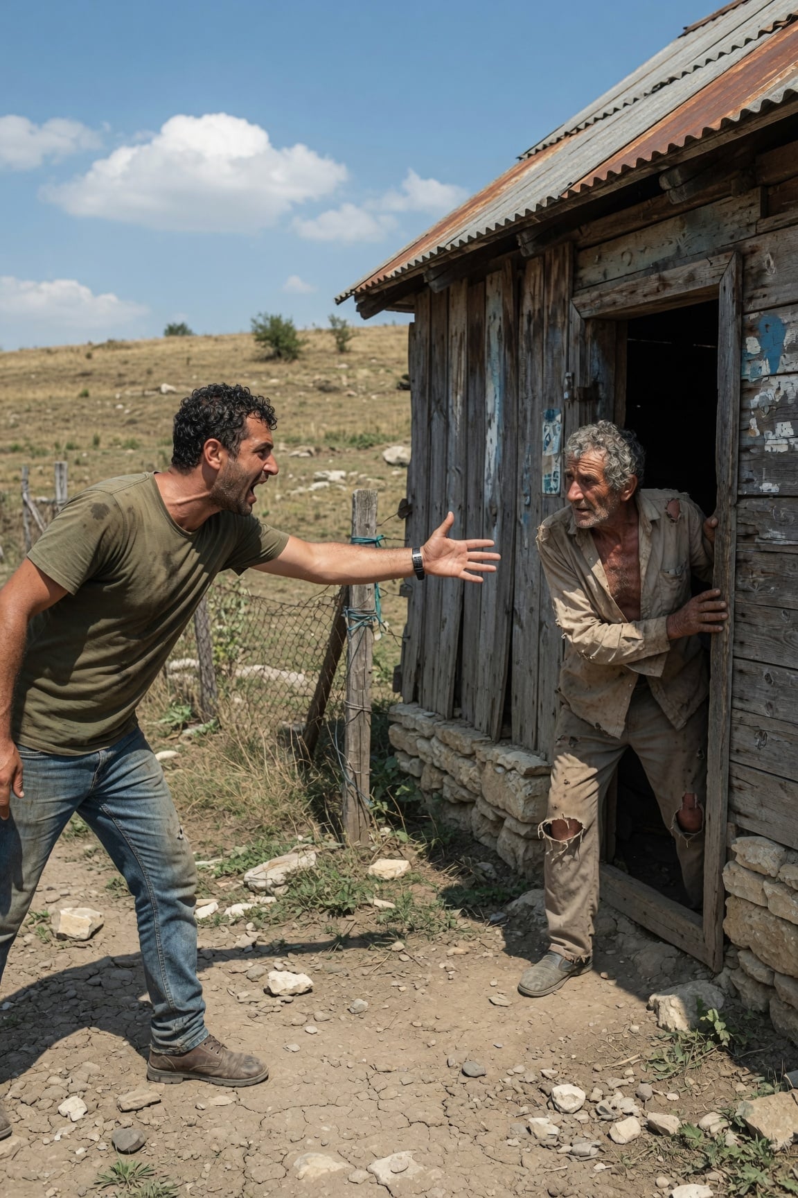 „UNDE ESTE CONACUL PENTRU CARE ȚI-AM PLĂTIT?! DE CE DORMI ÎNTR-O COCINĂ?!” – i-a strigat fratelui său după 10 ani în care i-a trimis bani. Câteva secunde mai târziu, a căzut în genunchi în noroi.