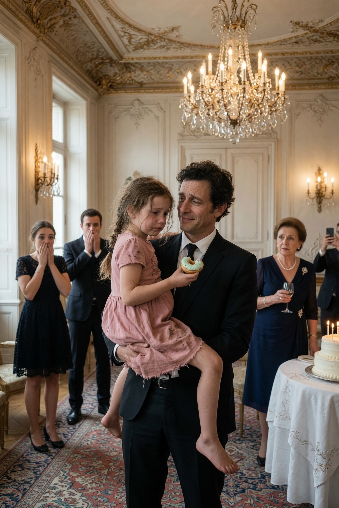 La petite fille cherchait de la nourriture dans les poubelles pendant que sa grand-mère célébrait dans le luxe… et un homme d’affaires découvrit le mensonge qui détruisit sa famille

PARTIE 1

— Comment diable ma fille mange-t-elle des restes alors que je verse 50 000 pesos chaque mois pour elle ?

La voix d’Alejandro Rivas résonna jusqu’à l’entrée de la salle où doña Carmen, sa mère, fêtait ses 70 ans avec mariachis, politiciens, hommes d’affaires et un énorme gâteau couvert de fleurs blanches.