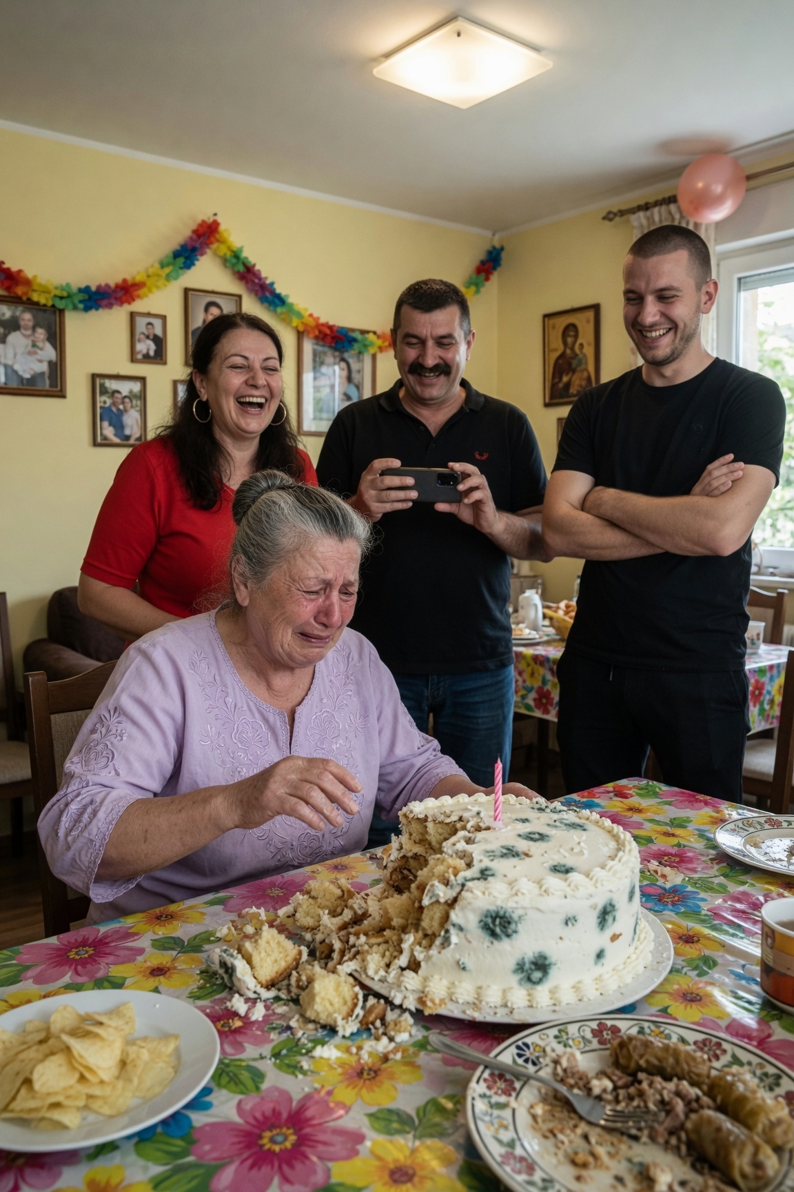 Na njen 70. rođendan poklonili su joj smeće i ponizili je na mrežama; sledećeg dana, baka je izvršila najbrutalniju porodičnu osvetu u istoriji

DEO 1

Ako je neko želeo da vidi gospođu Karmen kako plače pred celom svojom porodicom, izabrao je savršen dan da je pokuša živu sahraniti. Tog utorka, Karmen je punila 70 godina i još uvek je činila ozbiljnu grešku verujući da meksička majka mora da trpi i oprašta svako sranje od svoje krvi.
