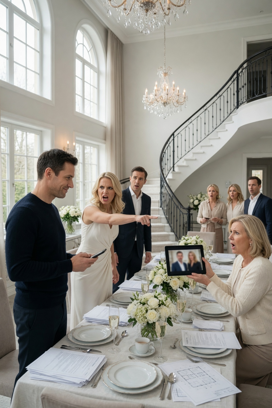 “Lätta på! Jag vill att sovrummet renoveras när vi flyttar in i ditt nya lyxhus,” meddelade hon vid söndagsbrunchen.