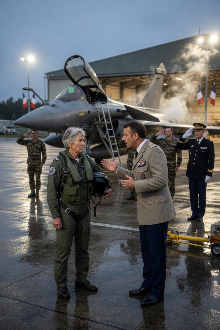 Un sergent-chef lui a ordonné de quitter la piste—la tour a radio « NIGHTHAWK » et les pilotes se sont levés… La première fois que le sergent-chef Travis Kern a vu la femme sous l’aile du F/A-18D, il a décidé qu’elle n’était personne.