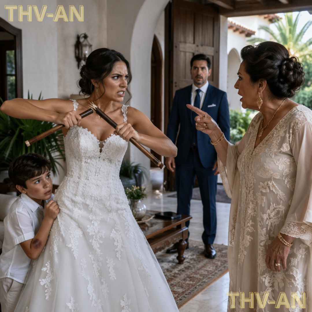 La novia encontró al hijo de su esposo cubierto de golpes en plena noche de bodas y enfrentó a toda la familia: “Si vuelven a tocarlo, su dinero no podrá salvarlos”… pero el secreto detrás del castigo era todavía peor.