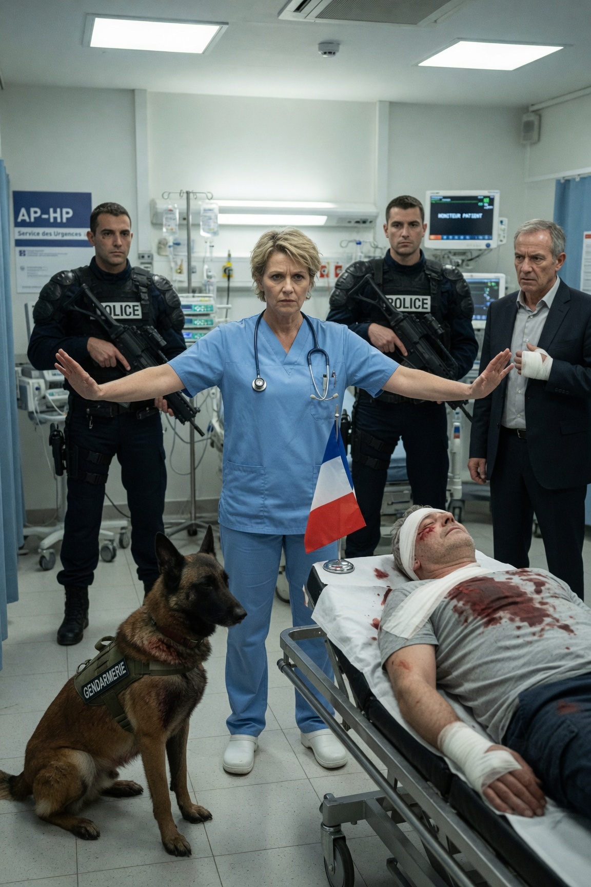 Infirmière débutante renvoyée pour avoir protégé un chien K9 — puis le Pentagone a appelé l’hôpital… Le Malinois belge a franchi les portes de l’entrée des ambulances avant que quiconque ne comprenne ce qu’il était.