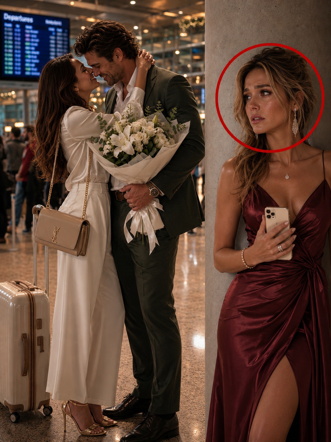 J’ai compris que mon mariage était déjà fini alors que je me tenais cachée derrière un pilier en béton à l’aéroport international de Dallas/Fort Worth.

Pas parce que j’avais surpris mon mari en train d’embrasser une autre femme.