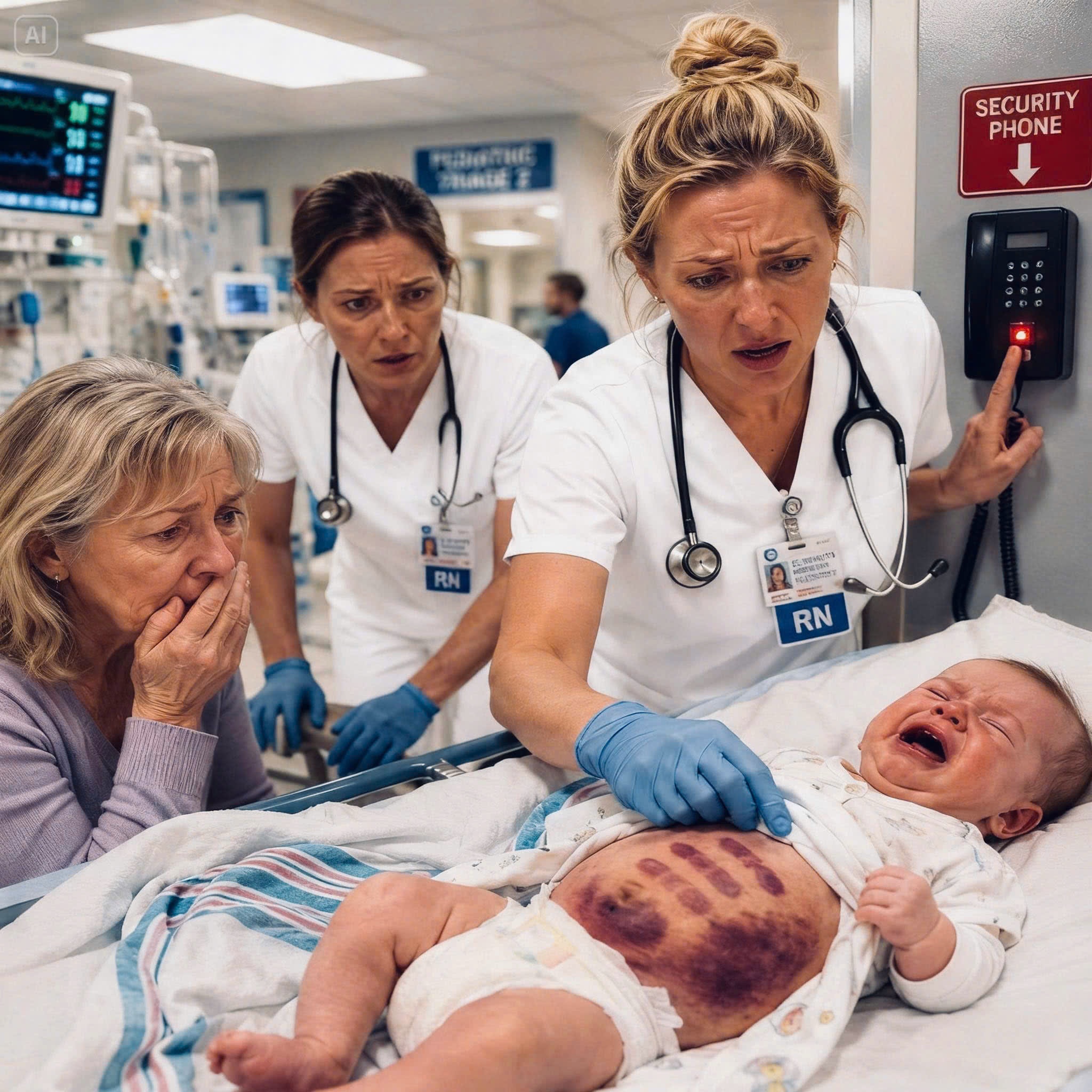 Mon fils m’a dit de ne pas enlever la combinaison de mon neveu, affirmant : « Il a juste une fièvre normale ! » Une heure plus tard, dans une salle d’urgence bondée, un médecin a ouvert la fermeture éclair de la combinaison, s’est figé et a fixé les bleus cachés en dessous. Son visage a pâli. Puis elle a attrapé son téléphone et a dit : « Appelez immédiatement la sécurité. Tout de suite. »

Mon fils m’a dit de ne pas enlever la combinaison de mon neveu, affirmant : « Il a juste une fièvre normale ! »  
Une heure plus tard, un médecin des urgences l’a ouverte, s’est figé et a murmuré : « Appelez immédiatement la sécurité. Tout de suite. »

Avant ce moment, j’étais debout dans ma cuisine, un thermomètre dans une main et mon neveu de cinq ans, Noah, blotti contre ma poitrine en frissonnant.

Mon fils, Brandon, bloquait le couloir comme un mur.

« Maman, ne t’inquiète pas pour lui, » a-t-il lancé. « Il est malade. C’est tout. »