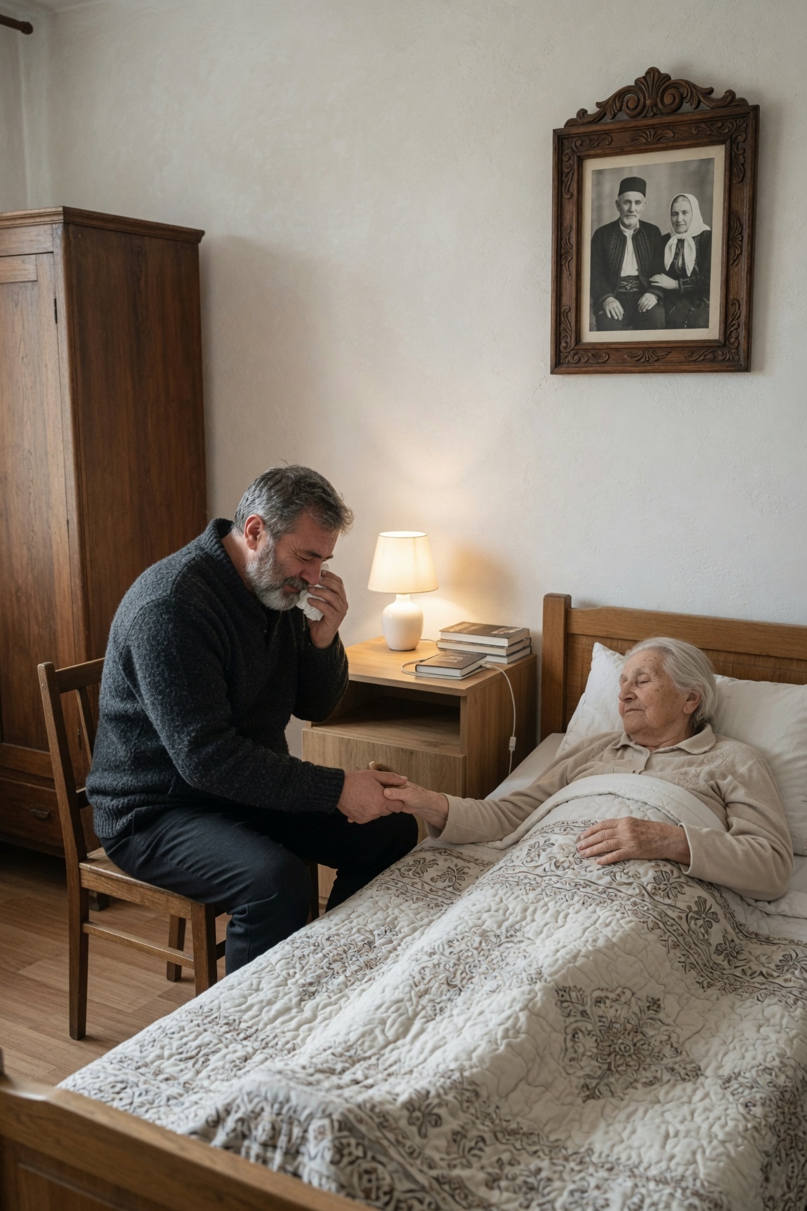 Brat gastarbajter nije došao majci na sahranu, a već sledećeg jutra se pojavio u skupom autu sa papirima za prodaju kuće. Ali, kada je drugi brat izneo stari ram sa zida, bahatom “Švabi” su se odsekle noge…

Lazar je 15 godina menjao majci posteljinu, brisao joj suze i propustio sopstvenu mladost brinući o njoj, dok se njegov rođeni brat Bogdan, koji je davno otišao u Nemačku, javljao samo za praznike da hladno pita “koliko još majka ima”.

Bogdan je jurio za novcem, napravio tamo imperiju i potpuno zaboravio put do rodnog sela. Nikad nije slao novac za majčine skupe lekove pravdajući se ratama za kredit.