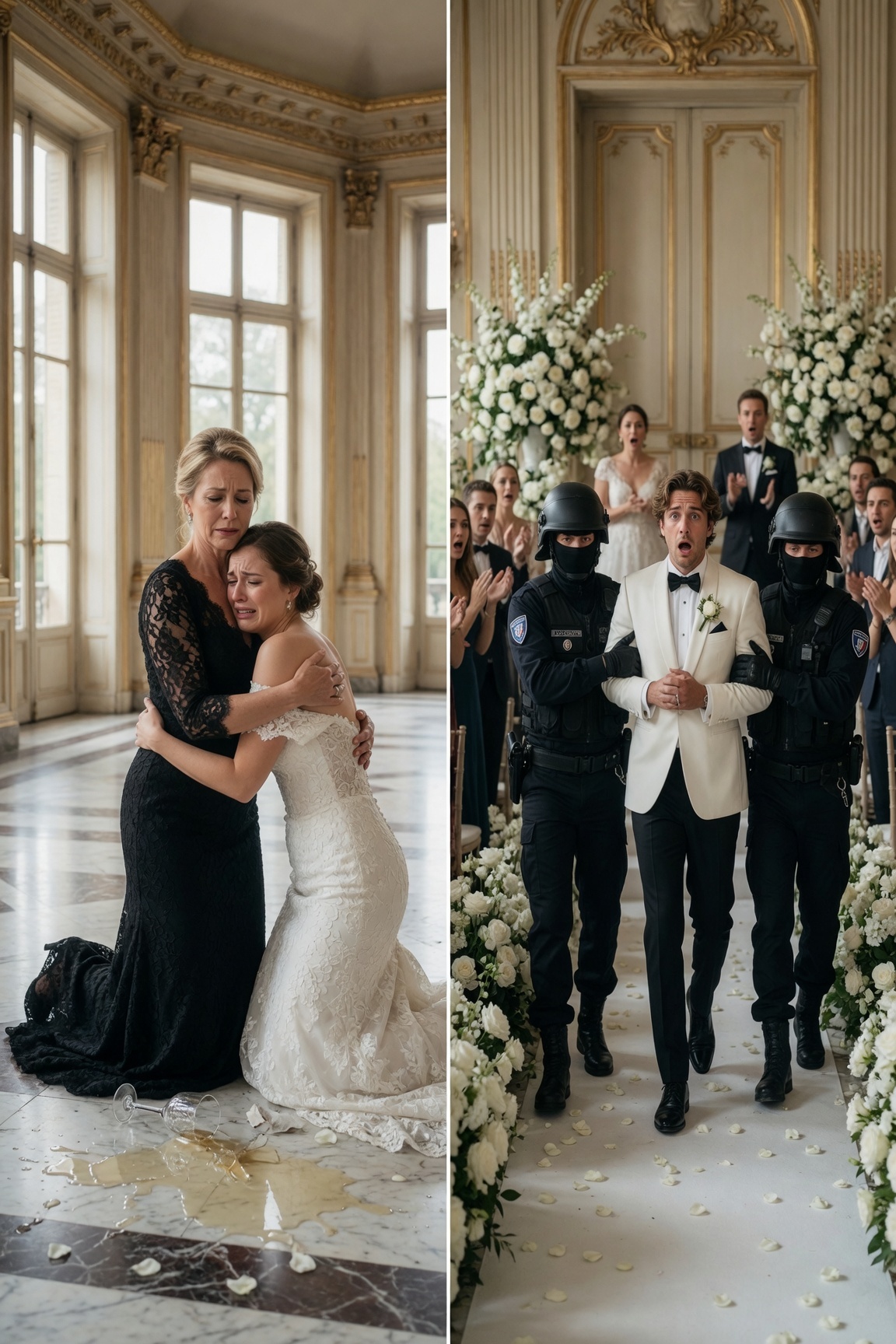 Lorsque la couturière a ouvert la fermeture éclair de la robe de mariée en soie sur mesure de ma fille, le verre de champagne a glissé de ma main et s’est brisé sur le sol. Sous la dentelle d’un blanc pur, sa colonne vertébrale fragile était entièrement couverte de marques de fouet sombres et à vif. Elle s’est effondrée dans mes bras, tremblant violemment.