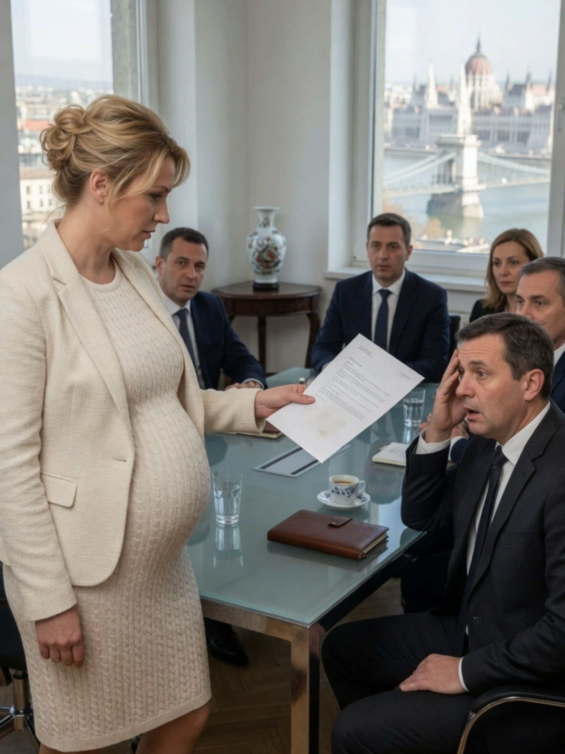 Hét hónapos terhesen átnyújtotta a félrelépő férjének a válóperes iratokat – majd csend lett a tárgyalóteremben, amikor minden vagyon az ő nevére került.