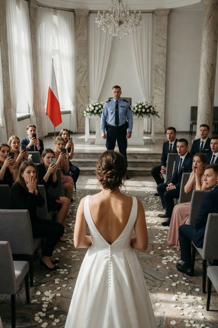 “Wychodzisz za ochroniarza?” – prychnęła moja mama. 68 zaproszeń. Zero odpowiedzi. Cała moja rodzina zbojkotowała mój ślub. Szłam do ołtarza zupełnie sama. Nagle mój telefon eksplodował – po tym, jak jeden z gości opublikował 10-sekundowy klip… i podpisał go: “Jej pan młody to…”