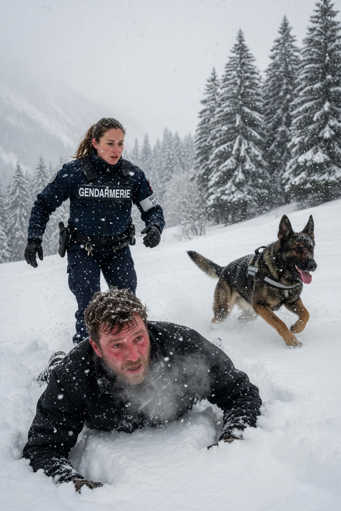 Une agente du FBI et un berger allemand ont découvert un Navy SEAL enterré—ce qui s’est passé ensuite a choqué tout le monde… La neige tombait sur la péninsule supérieure du Michigan avec un silence qui donnait à toute la forêt un air coupable.