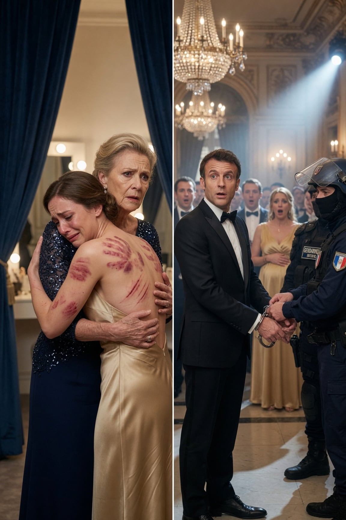 Dans les coulisses du gala, j’ai aidé ma fille enceinte de neuf mois à ajuster sa robe dénudée dans le dos. Alors que la soie glissait, mon cœur s’est arrêté.