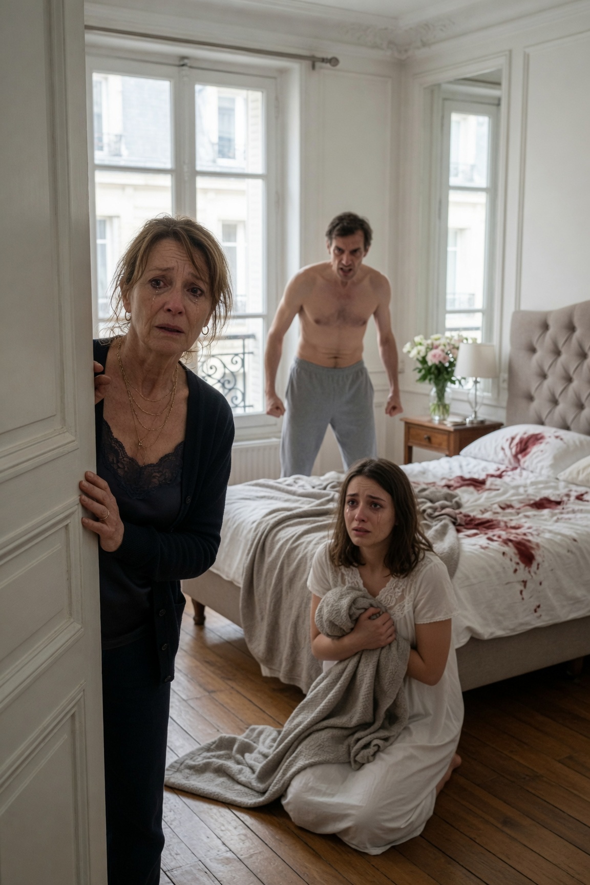 Depuis le jour de son mariage, ma belle-fille lave et change régulièrement les draps chaque matin. Quand je lui ai demandé pourquoi, elle s’est contentée de sourire et de dire : « J’aime simplement que ce soit propre, maman. » Mais un après-midi, la curiosité m’a poussée à entrer dans leur chambre… et j’ai été stupéfaite. Le matelas était couvert de sang. « Maman… je suis désolé de te l’avoir caché », a murmuré faiblement mon fils depuis le pas de la porte. C’est à ce moment-là que j’ai découvert l’horrible vérité que ma famille avait gardée secrète – et je ne sais toujours pas comment m’en remettre.

Le sang avait tellement imprégné le matelas de mon fils qu’aucune quantité de soleil ne pouvait le faire passer pour un accident. Et quand Daniel est apparu dans l’embrasure de la porte, pâle comme un linge, murmurant : « Maman… je suis désolé de te l’avoir caché », mon monde entier a cessé de respirer.