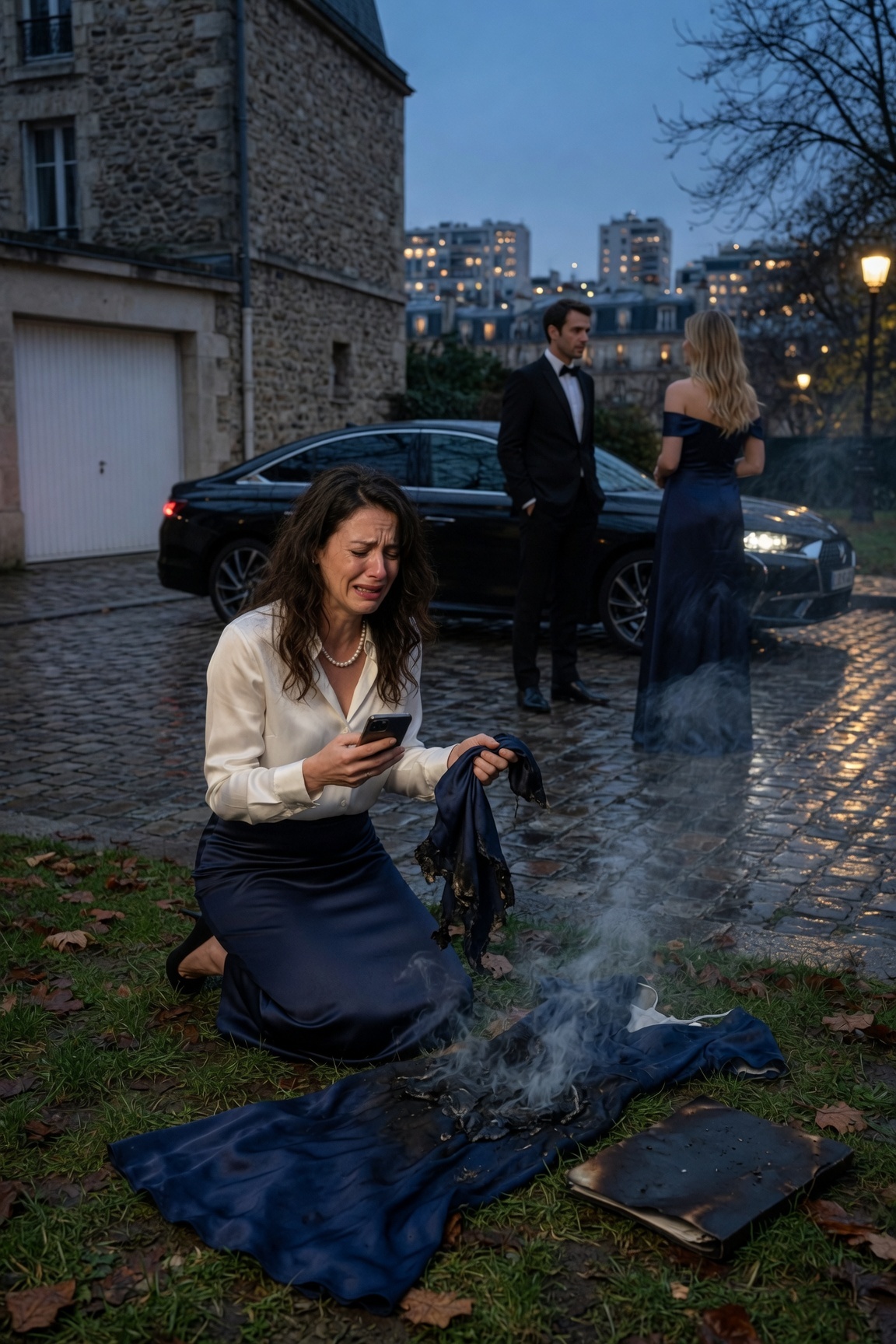 Mon mari a brûlé ma seule robe pour m’empêcher d’assister à son gala de promotion, puis m’a traitée de honte et est parti avec une autre femme. Il n’avait aucune idée…