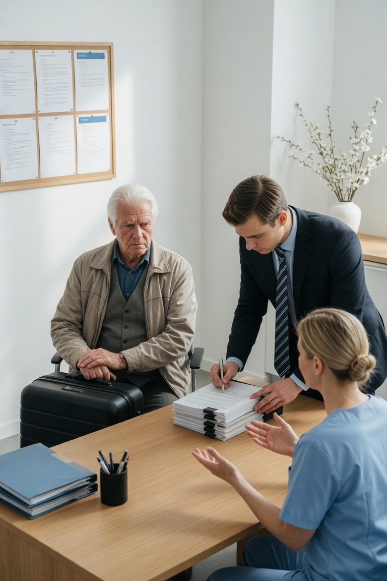 MIN SON SATTE MIG PÅ ETT ÄLDREBOENDE OCH KUNDE INTE ENS SE MIG I ÖGONEN… VAD HAN INTE VISSTE VAR ATT CHEFEN VAR DEN SON JAG GAV UPP FÖR ADOPTION FÖR 45 ÅR SEDAN