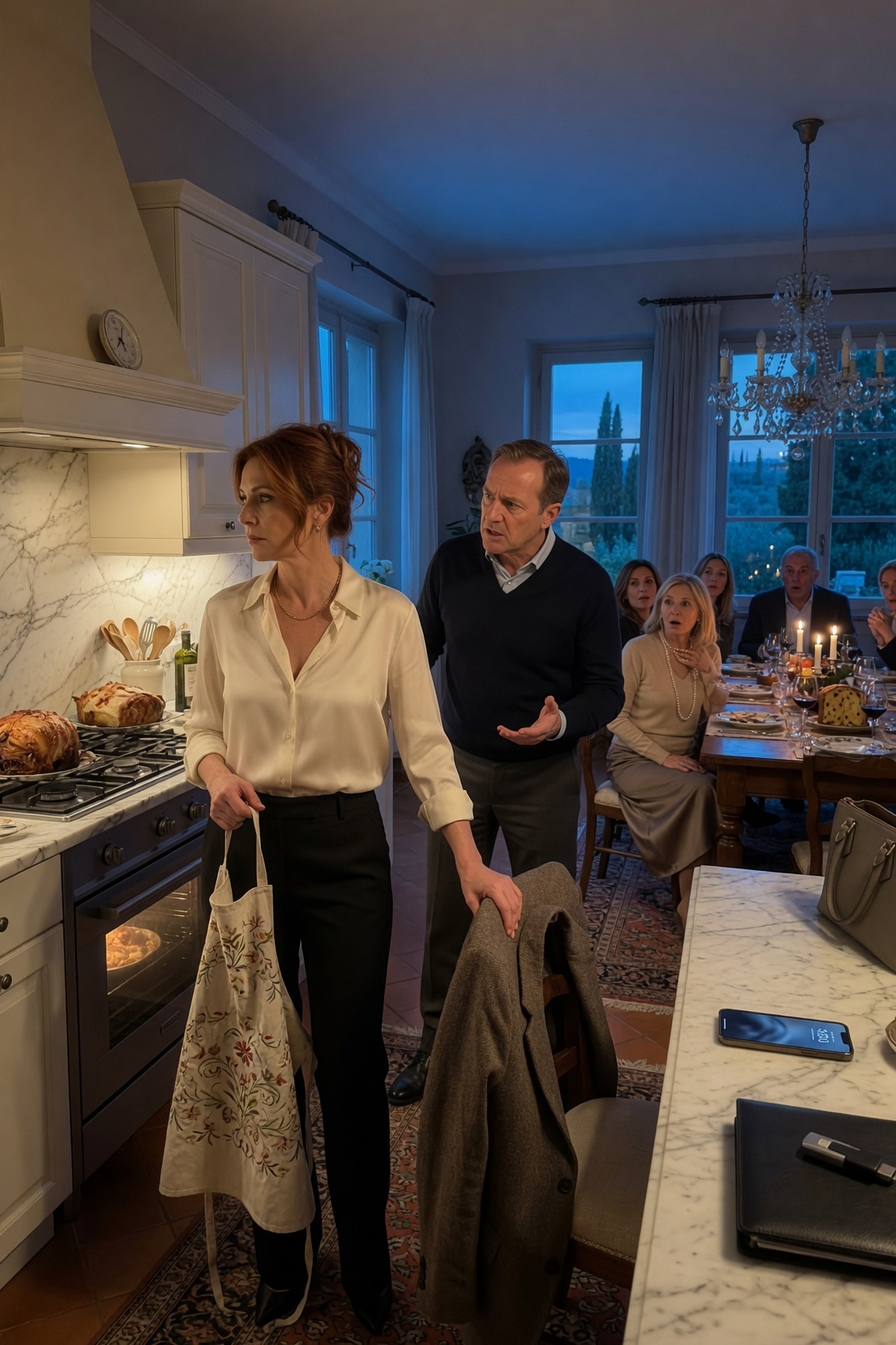 Al pranzo del Ringraziamento nel nostro condominio di Beacon Hill, mentre il tacchino era ancora nel forno e tutta la sua raffinata famiglia di Boston aspettava a tavola, mio marito Julian mi trascinò in cucina e, con calma, mi disse che voleva il divorzio perché la sua stagista di ventiquattro anni era incinta. Sua madre si aspettava che stessi zitta, che finissi