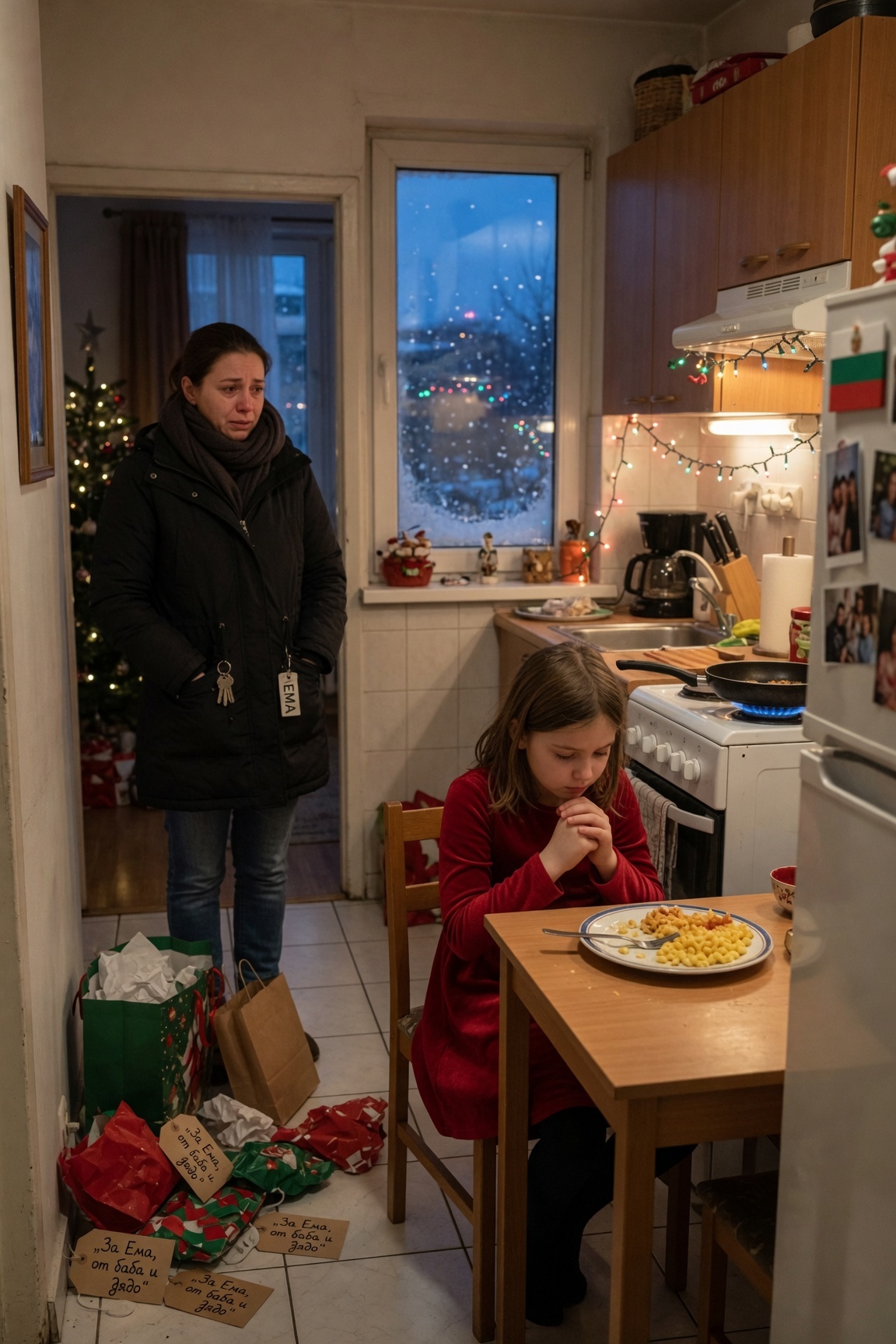 На Коледа родителите ми затвориха вратата пред 11-годишната ми дъщеря; тя трябваше да се прибере сама пеша, носейки всеки подарък, който беше донесла, и да прекара Коледа в празна къща; когато разбрах, не избухнах; предприех действия; пет часа по-късно животът им започна да се разпада…