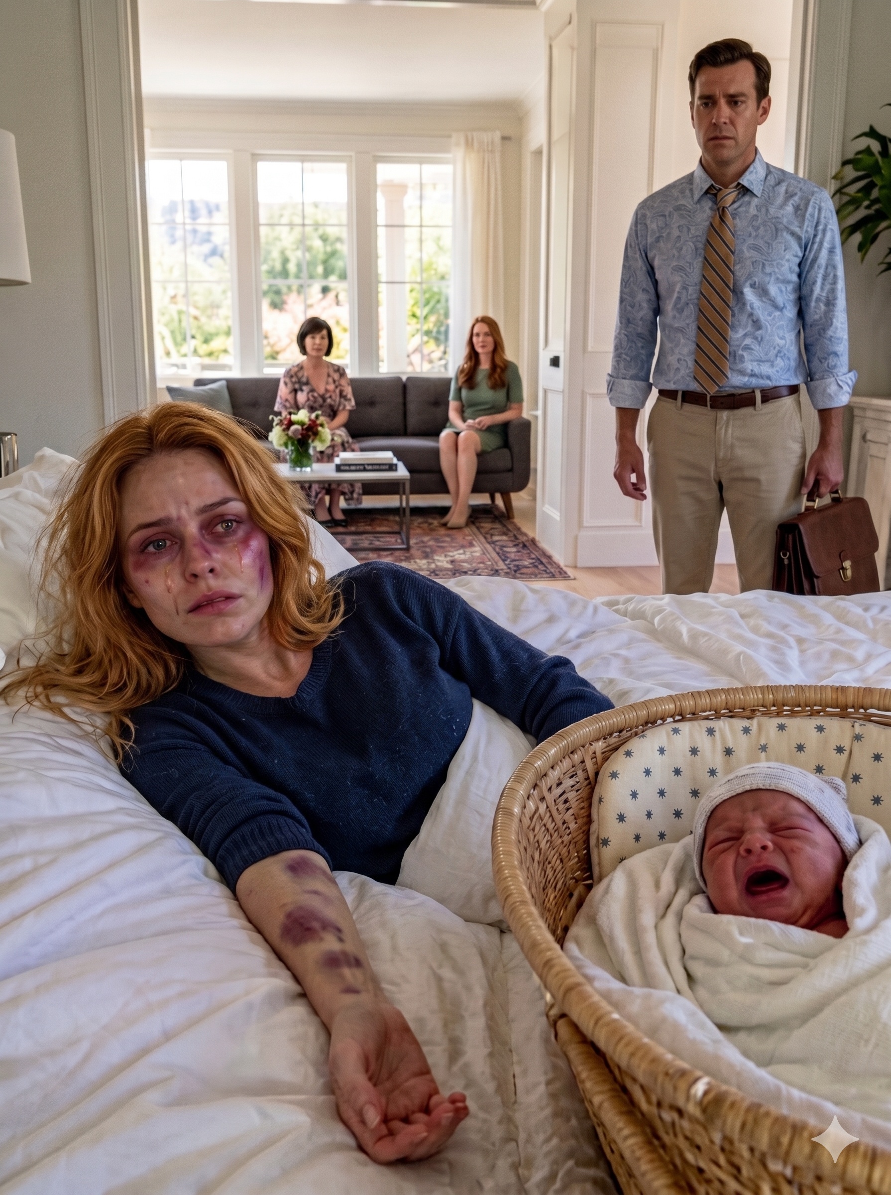 Je suis rentré d’un voyage d’affaires et j’ai trouvé ma femme et notre nouveau-né en train de lutter pour survivre, tandis que ma mère la traitait de « paresseuse ». Mais un médecin de l’hôpital a vu les bleus autour de ses poignets et a insisté pour que la police soit appelée.