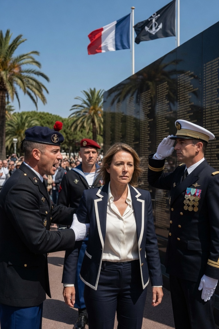 Lors de la cérémonie d’épinglage de son fils, un Marine se moqua de son tatouage — puis le commandant de son bataillon le reconnut et le salua…  
Le couloir devant le bureau de la compagnie du Premier Bataillon, Cinquième Régiment de Marines, avait cet éclat qui ne venait que du labeur matinal et des vieilles habitudes militaires. Le pont avait été ciré jusqu’à refléter les lumières fluorescentes en longues traînées pâles, et l’air portait l’odeur nette et piquante du cirage de laiton, du toner d’imprimante et du café qui avait trop longtemps reposé dans une urne métallique. Au-delà des portes arrière ouvertes, Camp Pendleton s’étendait sous un ciel californien parfait, les crêtes sèches et brunes, la brise océanique glissant doucement sur le terrain de parade où cinq jeunes Marines se tiendraient bientôt devant leurs familles pour recevoir le grade qu’ils avaient mis des années à gagner.