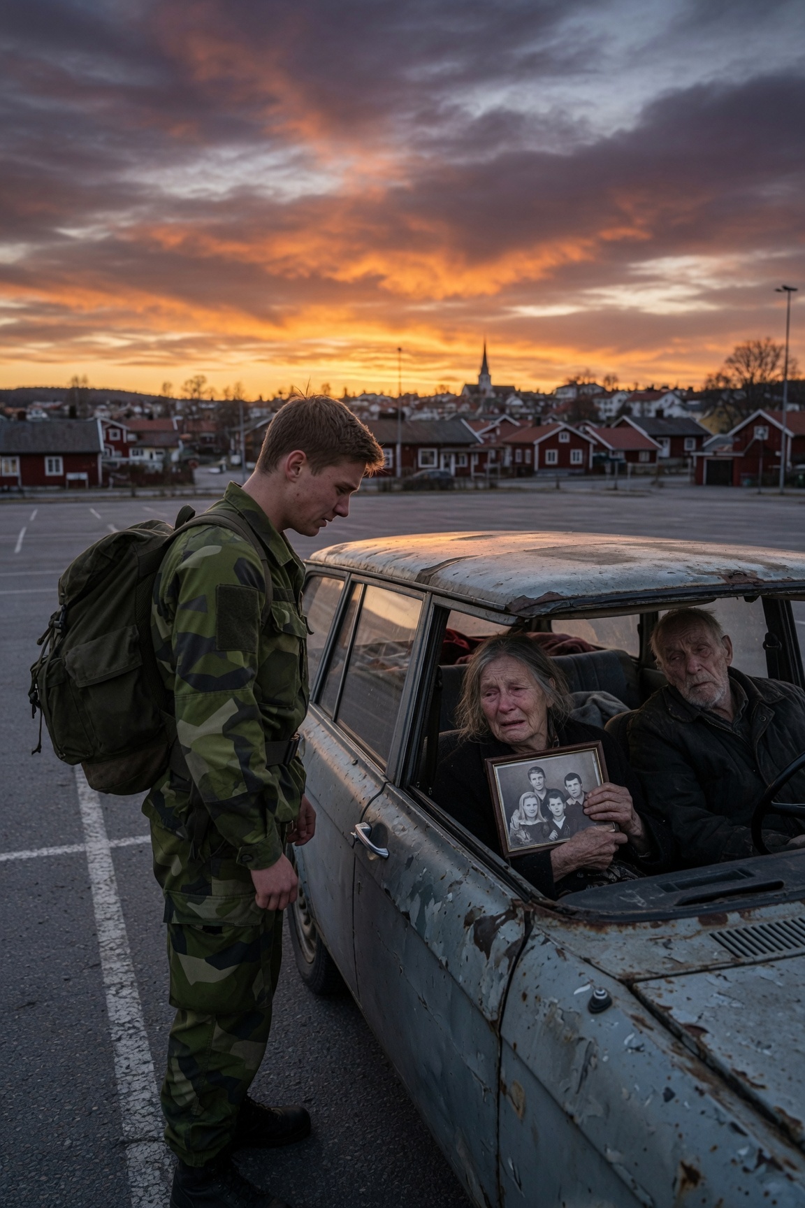Jag kom hem från militärtjänstgöring och fann mina föräldrar hemlösa