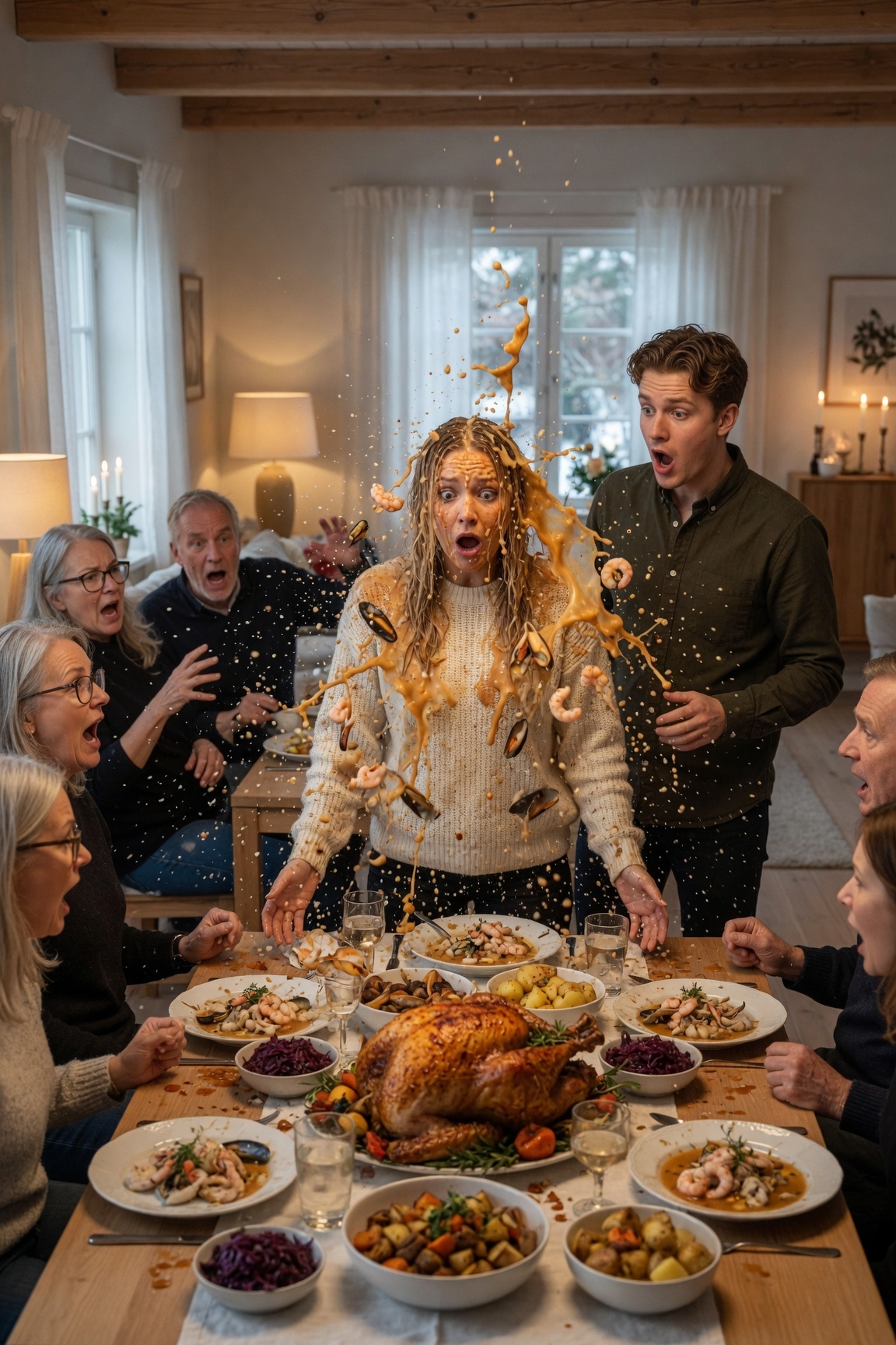 Min bror hånade min skaldjursallergi på Thanksgiving och tryckte krabba på mig.