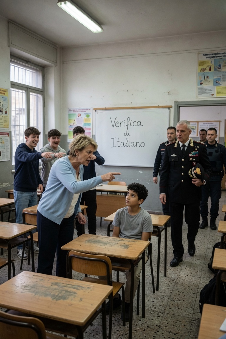 Maestra dà del bugiardo a un bambino sul lavoro di suo padre — e resta muta quando entra un generale a quattro stelle…
Un bambino che abita in un appartamento in affitto e dice che suo papà è un generale a quattro stelle. È la bugia più ridicola che abbia mai sentito in 23 anni di insegnamento. La signora Patricia Whitmore non lo sussurra. Lo annuncia a tutta la classe di quarta elementare della Jefferson Elementary. Poi afferra il compito scritto con cura di Lucas Hughes dal suo banco e lo strappa a metà.