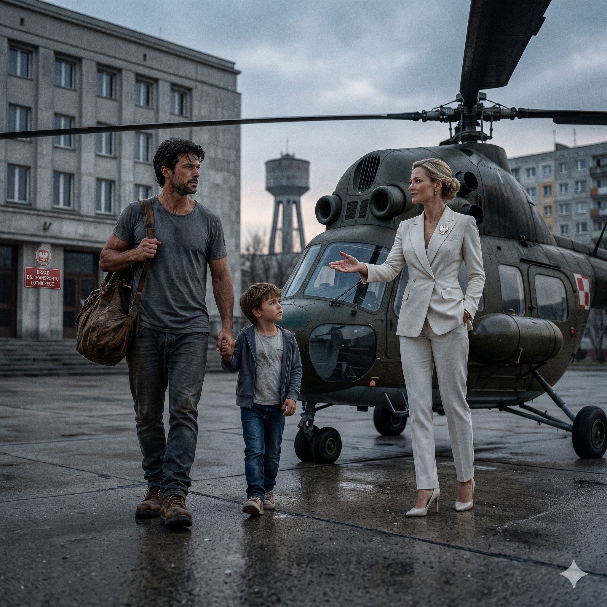 Zbankrutowany samotny ojciec wyszedł z sądu rozwodowego bez samochodu i bez przyszłości, dopóki helikopter miliardera nie wylądował dla niego.