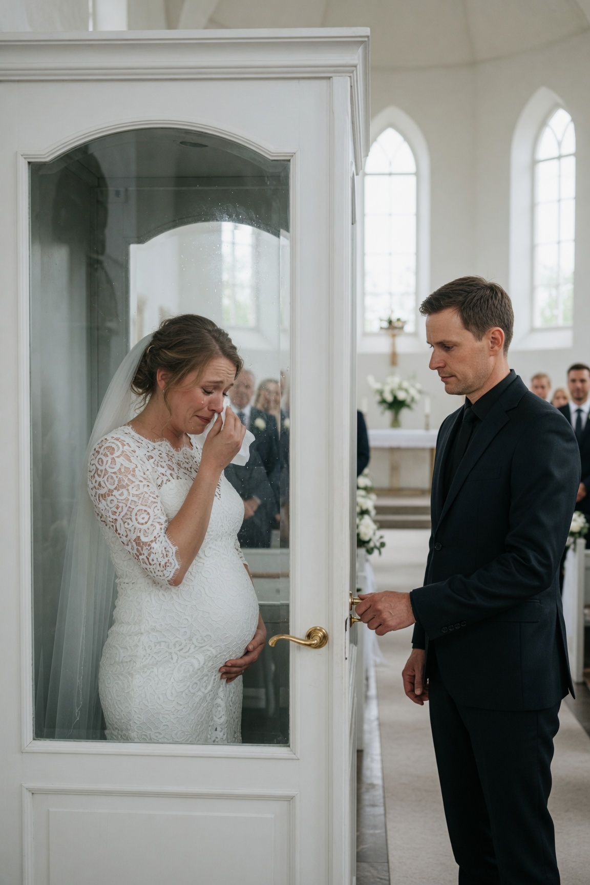 Mafia-bossen kom til sin ekskones bryllup og fandt hende gravid og grædende bag en låst dør