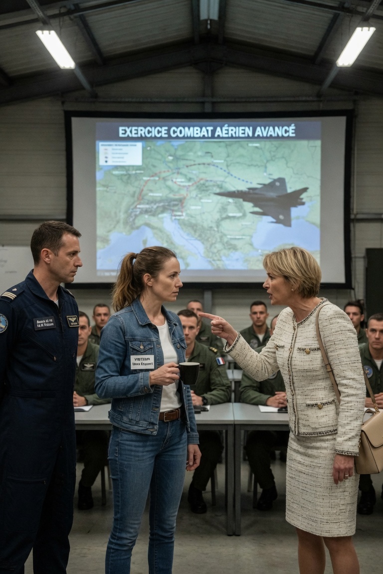 L’épouse d’un commandant à la base aéronavale de Landivisiau avait caché pendant des années son indicatif de pilote d’élite, “Faucon 6” — jusqu’au jour où 2 pilotes de Rafale Marine l’ont saluée devant tout le hangar.