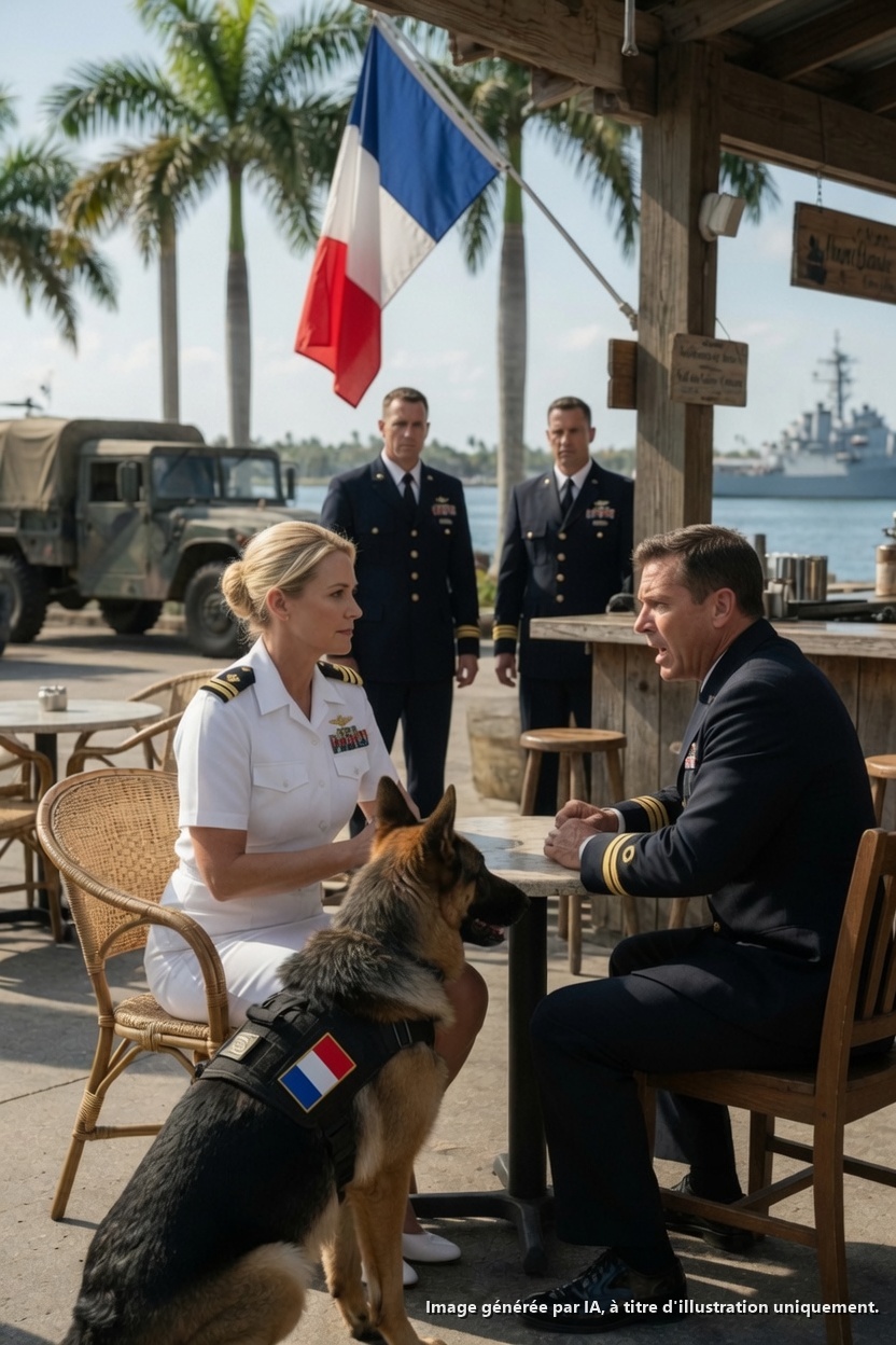 Un SEAL s’est moqué de moi dans un bar de Coronado — puis le chien K9 de son escadron a entendu ma voix et s’est assis au pied…