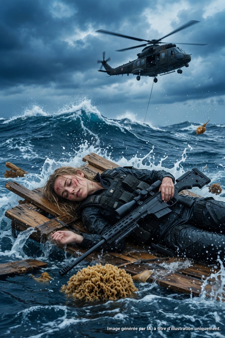 Ils l’ont abandonnée pour mourir en mer — mais le fusil dans ses bras les a tous anéantis…