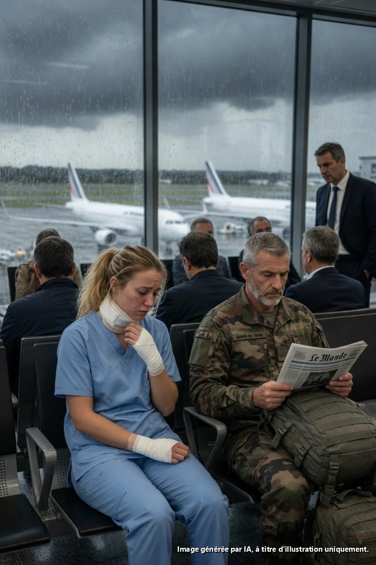 Infirmière débutante a envoyé un signal secret à un commandant des SEAL à l’aéroport — puis le PDG de l’hôpital s’est figé…