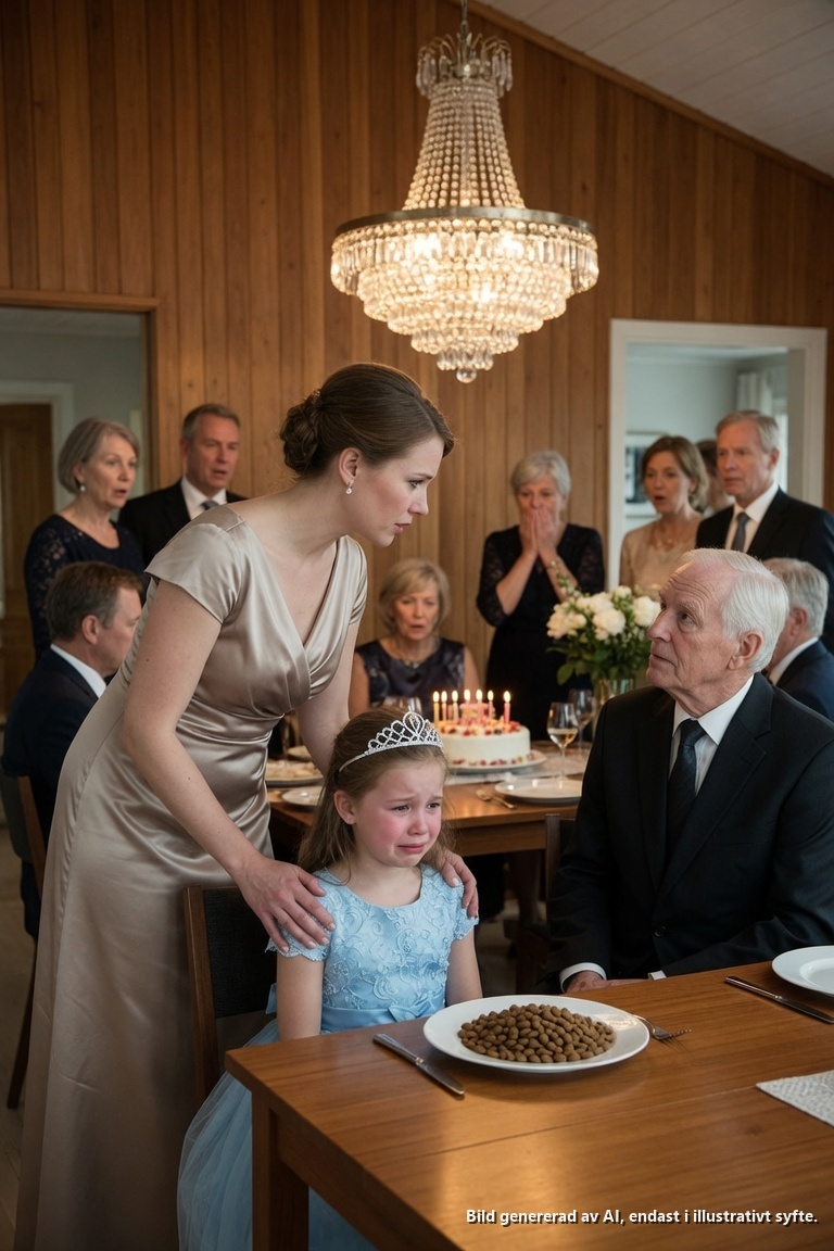 Min miljonärsfar serverade min 9-åriga dotter hundmat vid hennes