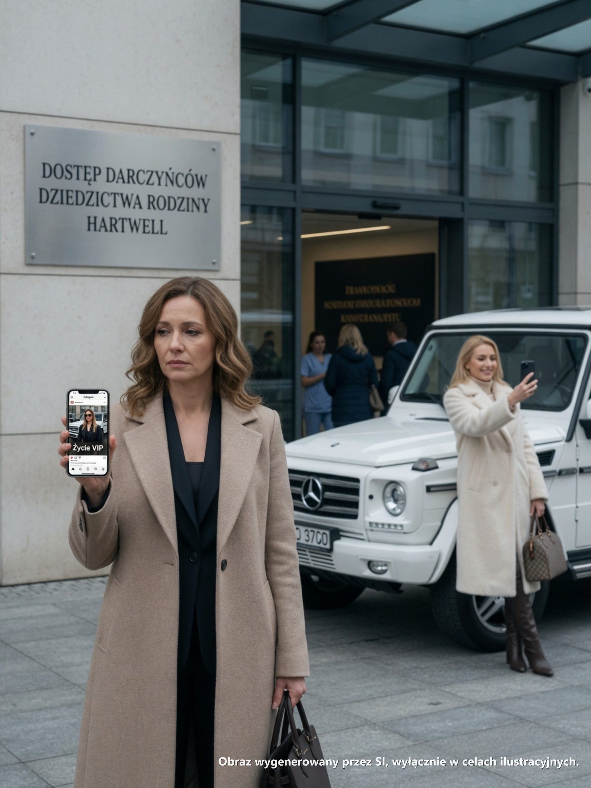 “Mój mąż oddał swojej kochance moje zarezerwowane miejsce parkingowe w szpitalu, pod srebrną tabliczką z moim nazwiskiem rodowym. Opublikowała zdjęcie obok swojego Mercedesa z podpisem: „Życie VIP”. Powiedział mi, żebym przestała być małostkowa w sprawie betonu. Zapomniał, że ten „beton” wiąże się z umową darowizny, którą mój ojciec spisał przed śmiercią.
