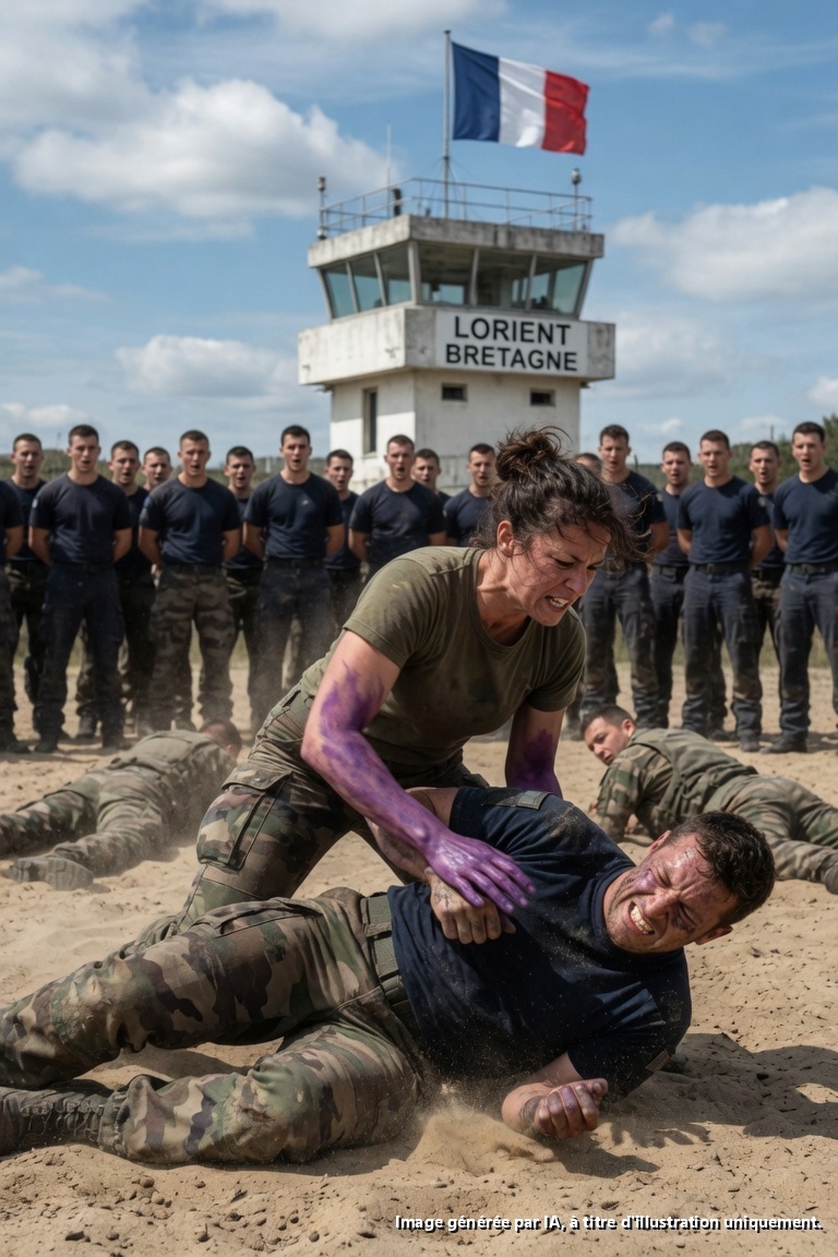 « Commandos marine, mon œil ! » Ils l’ont attachée à un grillage à Lanester — 12 secondes plus tard, leurs carrières étaient finies…