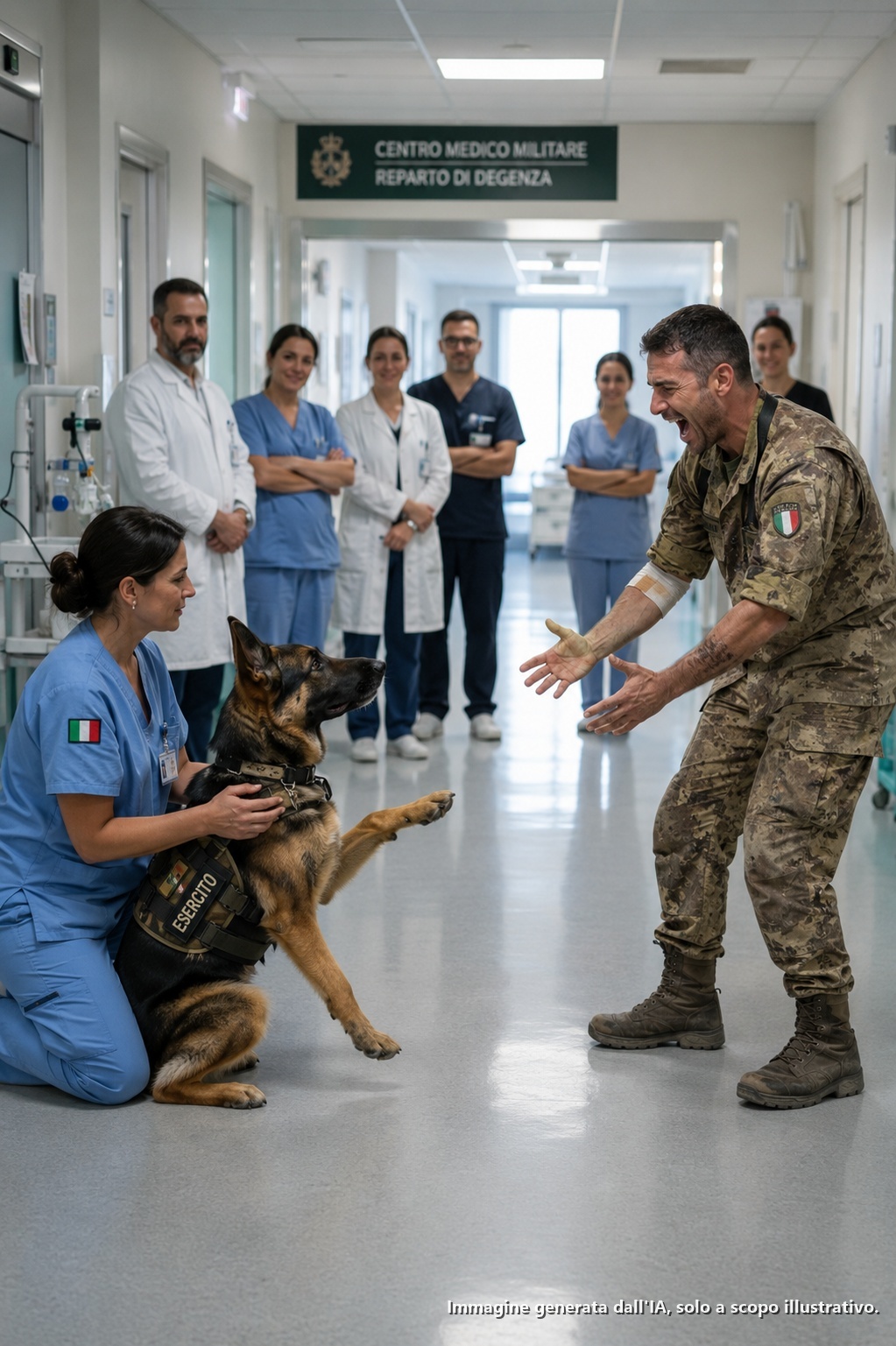 «Allontanati dal mio K9!» gridò il Navy SEAL ferito — finché non salutò l’infermiera novellina…