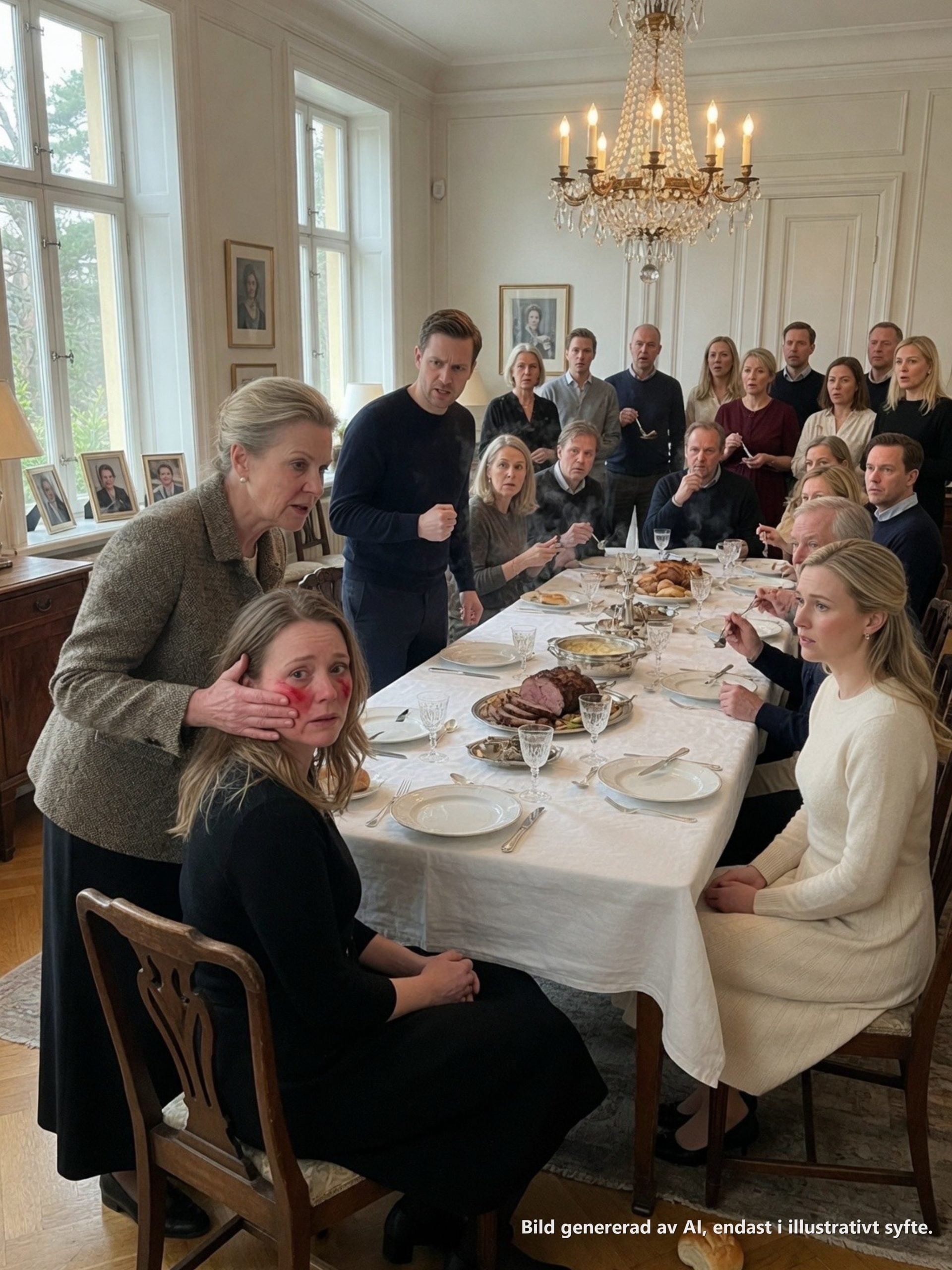 Vid söndagsmiddagen hemma hos min svärmor, inför tjugotre släktingar och med söndagssteken som fortfarande ångade mitt på bordet, kramade Margareta von Essen min svägerska Victoria som om hon precis hade krönt en drottning.