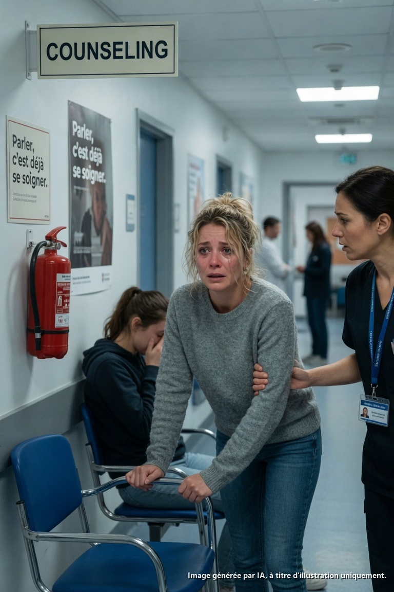 MA FILLE DE 15 ANS SE PLAIGNAIT SANS CESSE DE NAUSÉES ET DE DOULEURS À L’ESTOMAC. Mon mari disait : « Elle fait semblant. Ne gaspille pas notre temps ni notre argent. » Je l’ai emmenée secrètement à l’hôpital. Le médecin a examiné le scanner et a murmuré : « Il y a quelque chose à l’intérieur d’elle… » Je n’ai rien pu faire d’autre que crier.