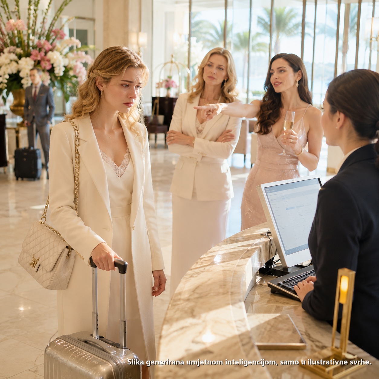 Moje ime je Clare Bennett. Imala sam 31 godinu onog dana kada sam stajala usred uglađenog hotelskog predvorja u Napulju na Floridi, držeći ručku izgrebanog sivog kofera dok je žena za recepcijom neprestano govorila,