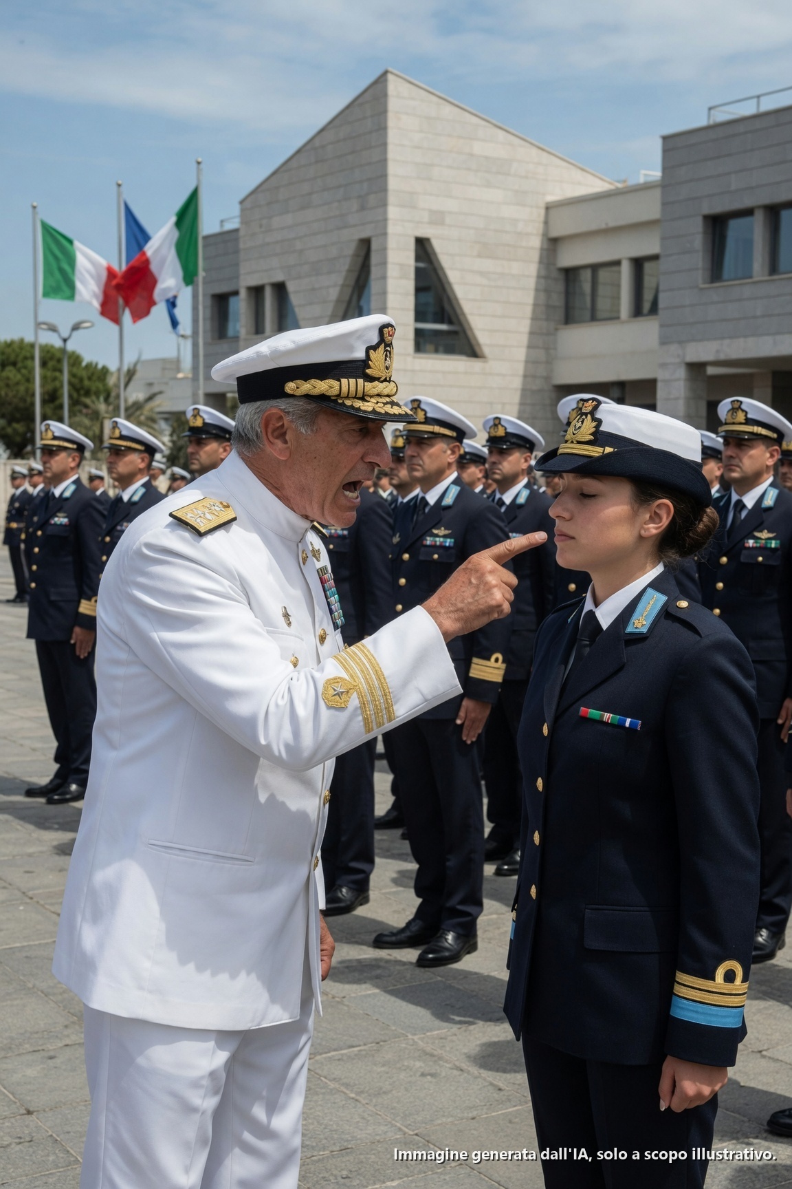 “Bambina viziata.” L’Ammiraglio la schiaffeggiò davanti a 2.000 Marines. Poi, la sua credenziale classificata fece congelare l’intera base…