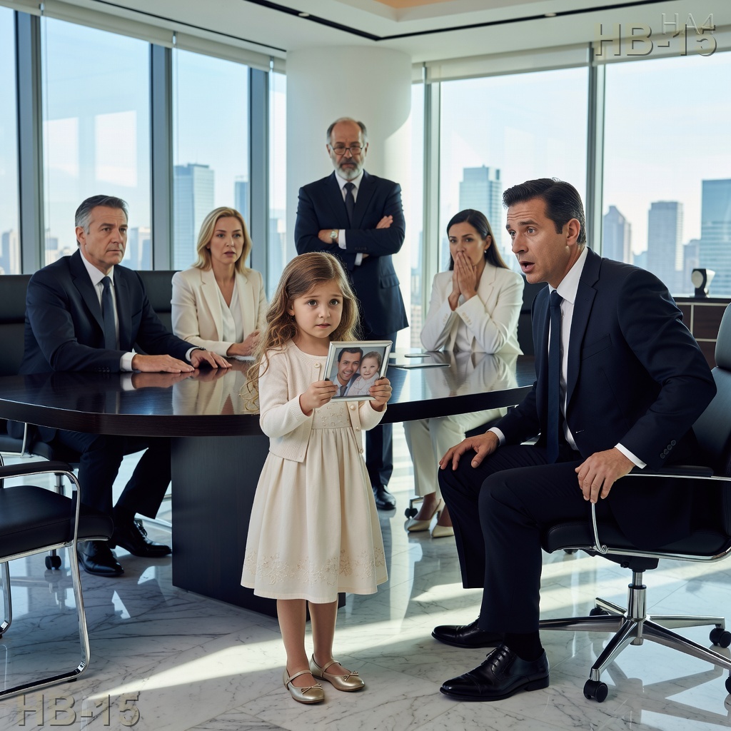 La bambina entrò in una riunione di milionari con una foto, disse “tu sei mio padre” e svelò la bugia che le aveva rubato l’intera vita.
