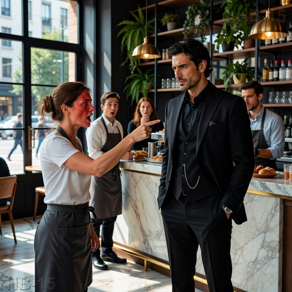 Sie schimpfte mit dem Mafia-Boss, weil er sich vorgedrängelt hatte – eine Stunde später gehörte ihm das Café und er veränderte ihr Leben.