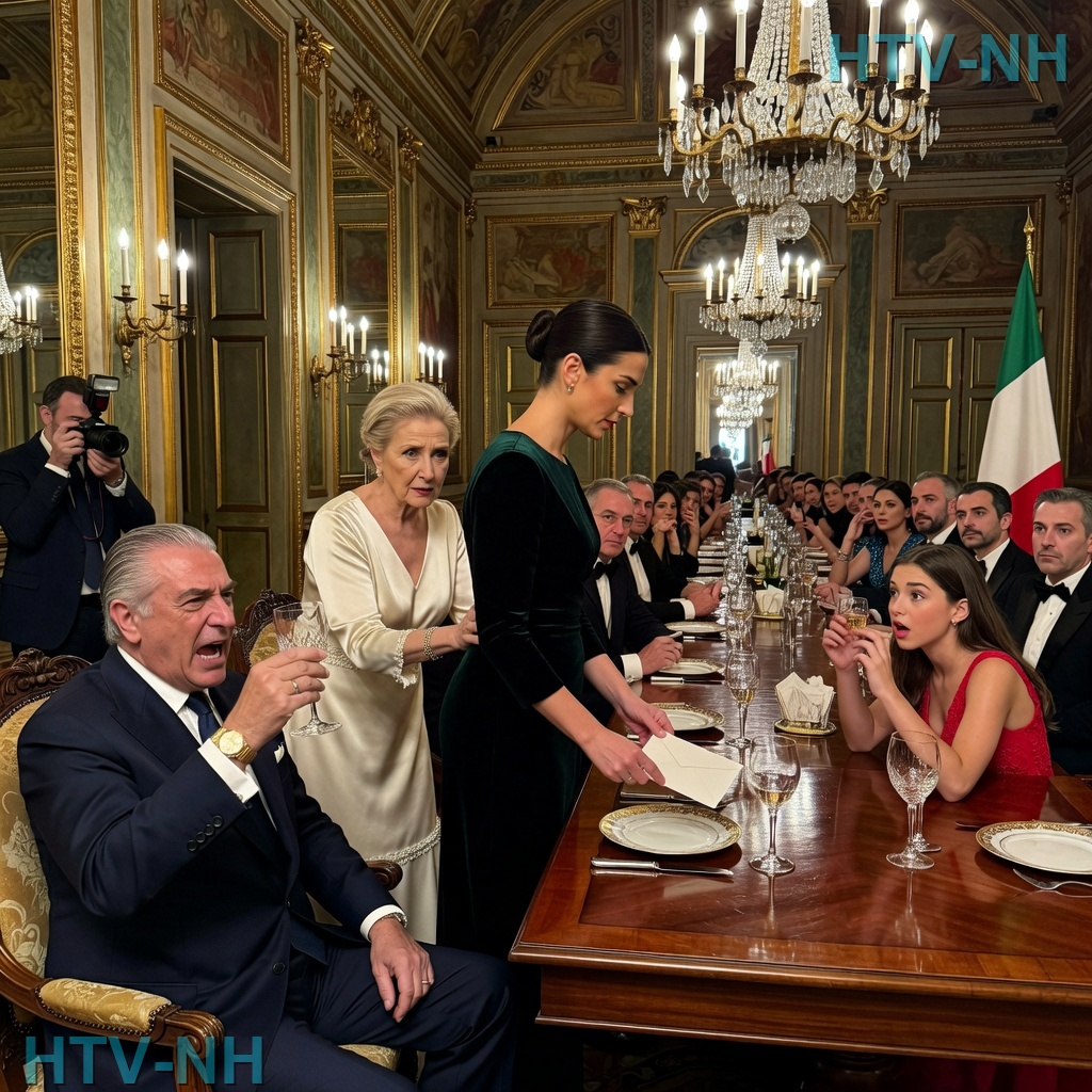 Al sontuoso pranzo di festa del papà, mio padre alza…