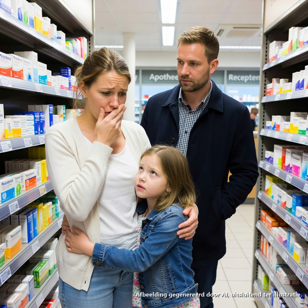 De miljardair zag zijn ex-vrouw huilen in een CVS—toen fluisterde een klein meisje: “Mama, niet huilen, ik kan wel stoppen met ziek zijn.”