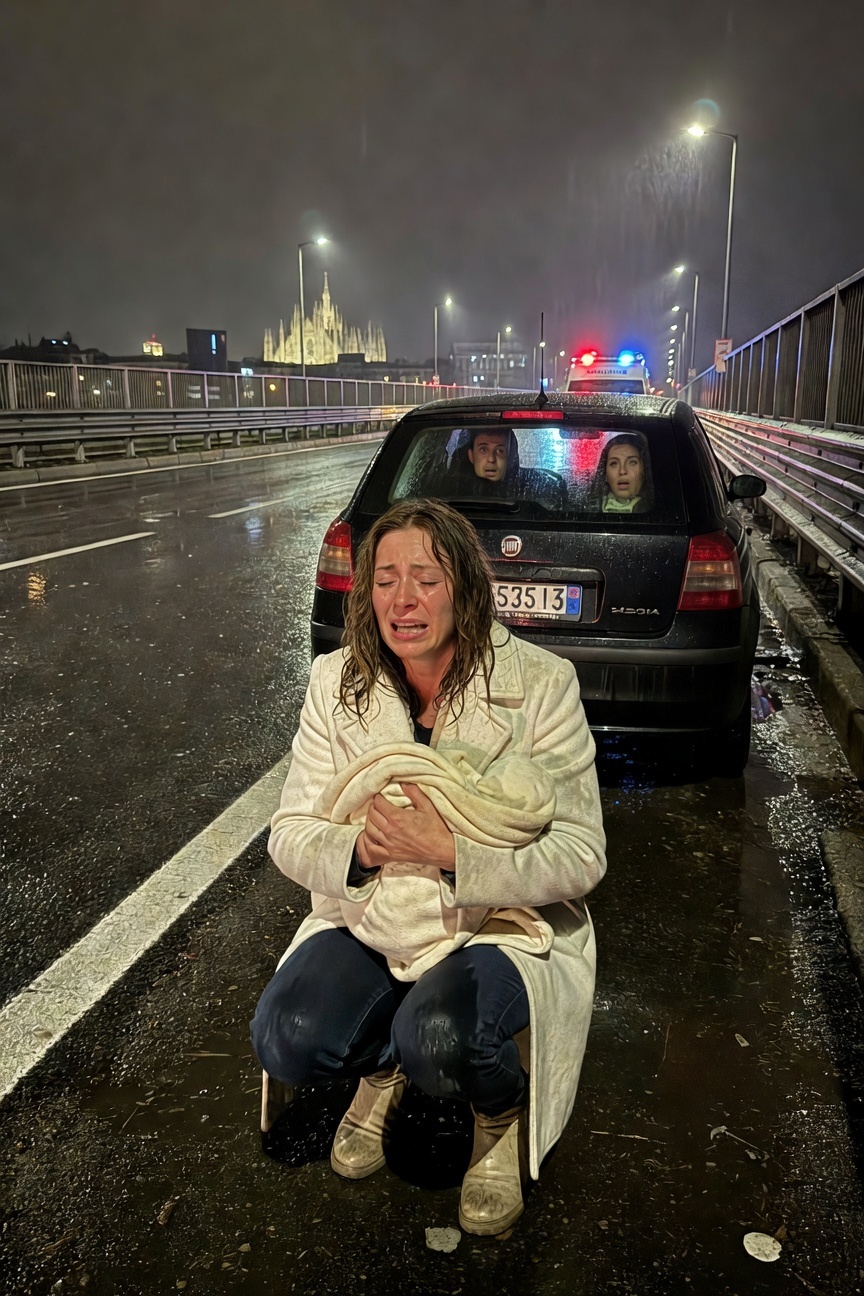 “Hai dato alla luce un figlio difettoso, aggiustalo da sola!” Mio marito mi ha cacciata in autostrada di notte con nostro figlio malato, la suocera ha sogghignato: “Niente soldi per le medicine!” Ma loro non sapevano…